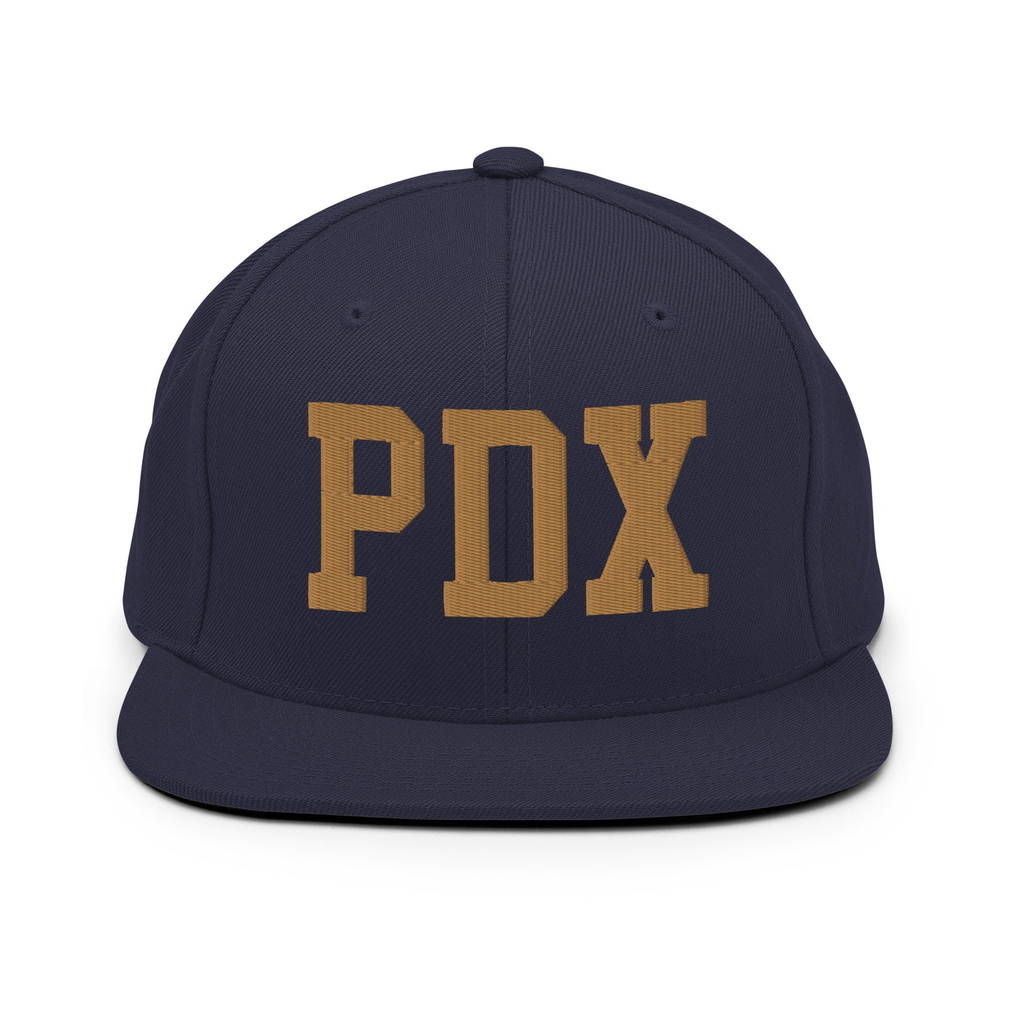 College-Style Classic Snapback Hat • Old Gold • PDX Portland • YHM Designs - Image 14