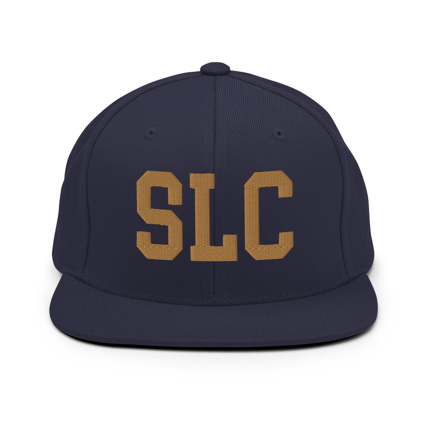 College-Style Classic Snapback Hat • Old Gold • SLC Salt Lake City Souvenir • YHM Designs - Image 14