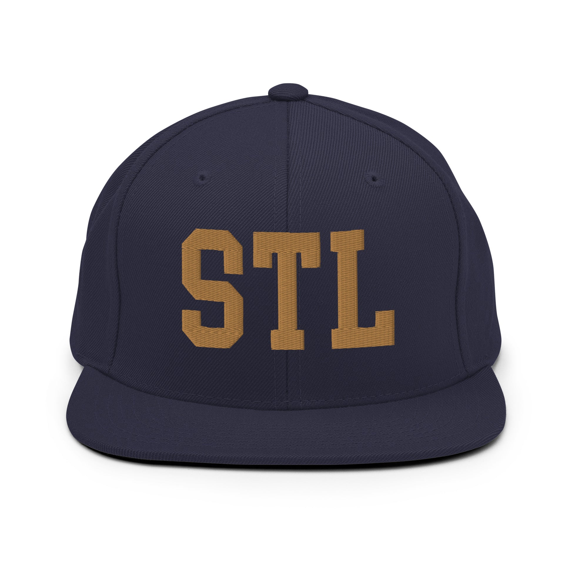 College-Style Classic Snapback Hat • Old Gold • STL St. Louis • YHM Designs - Image 14