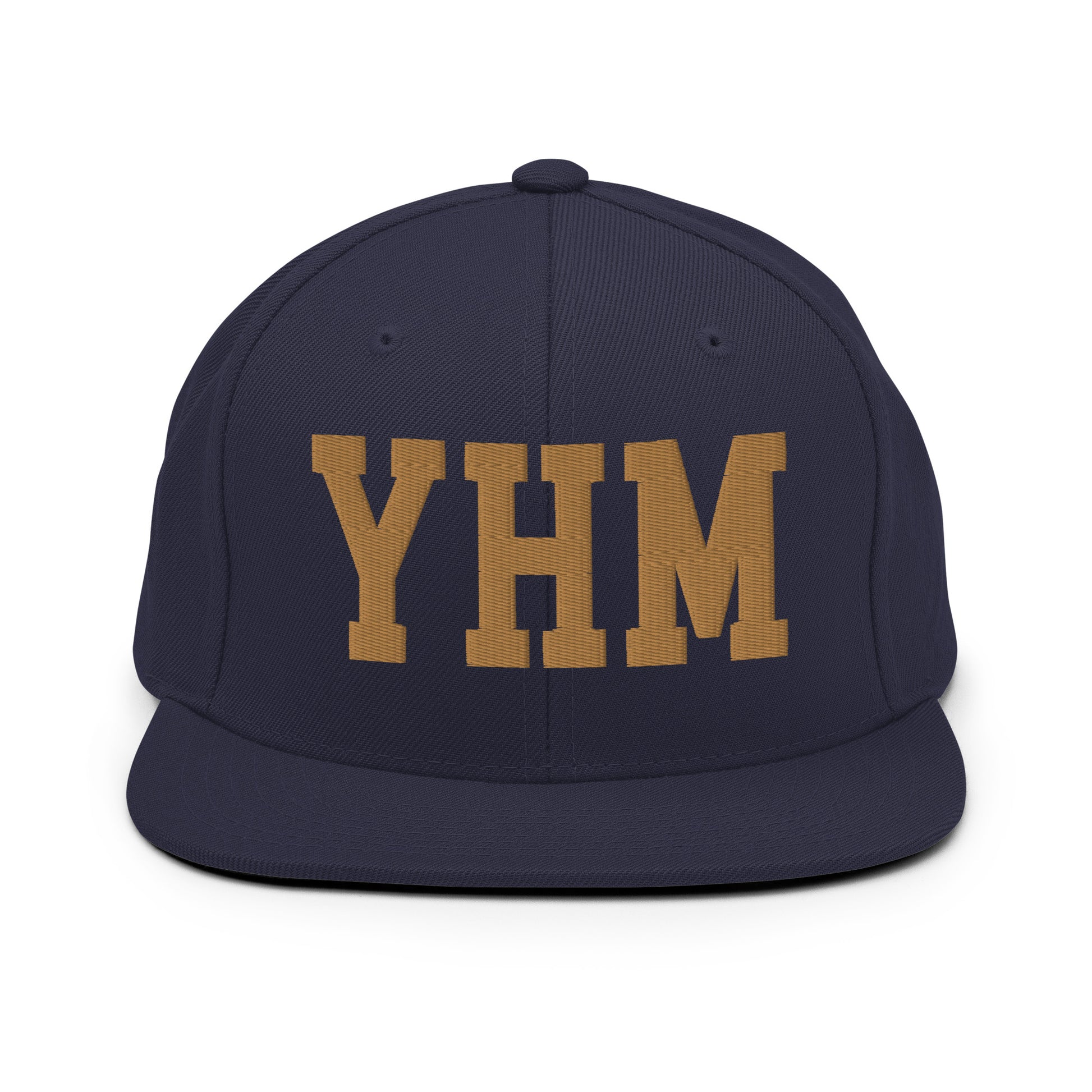 College-Style Classic Snapback Hat • Old Gold • YHM Hamilton Souvenir • YHM Designs - Image 14