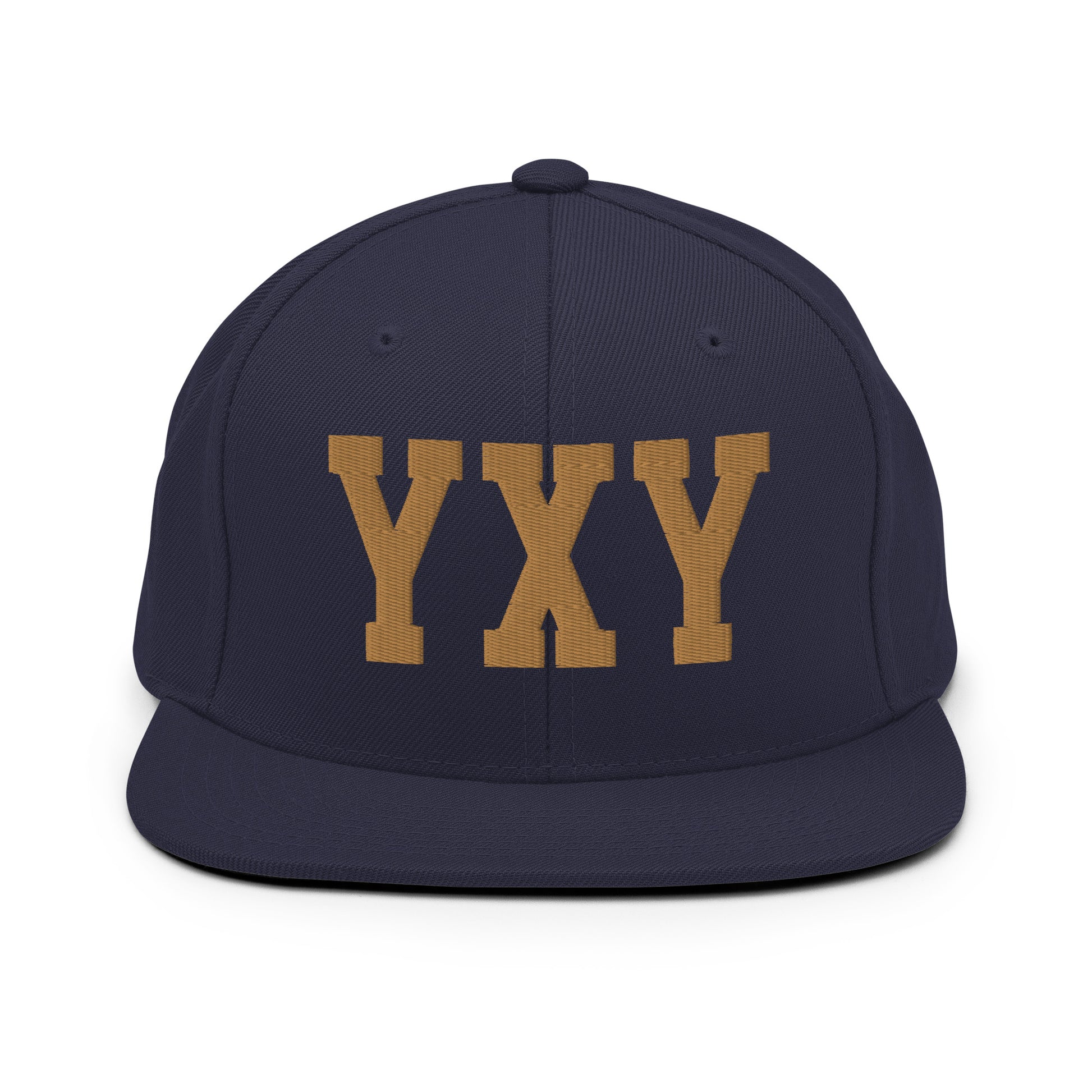 College-Style Classic Snapback Hat • Old Gold • YXY Whitehorse Souvenir • YHM Designs - Image 14