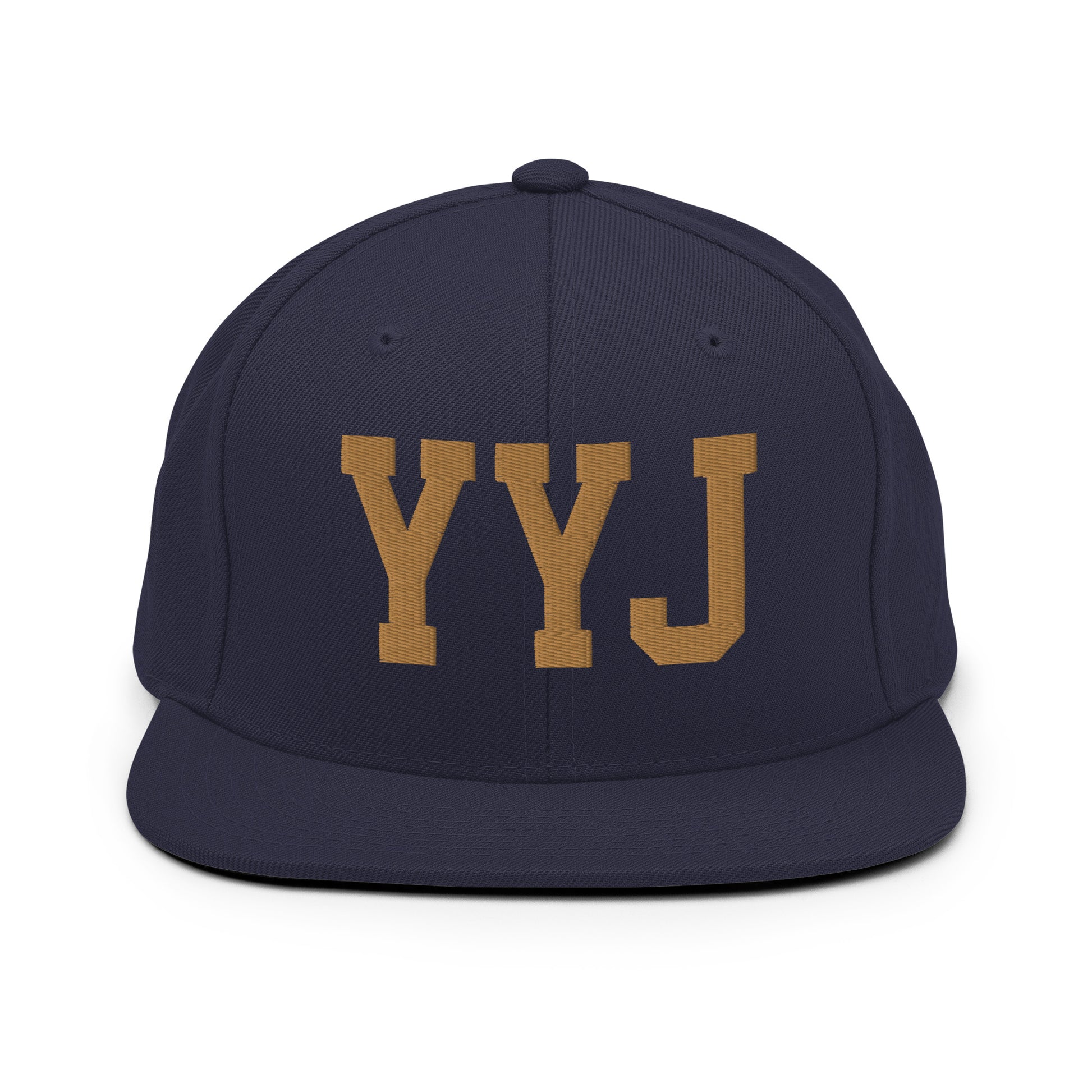 College-Style Classic Snapback Hat • Old Gold • YYJ Victoria • YHM Designs - Image 14