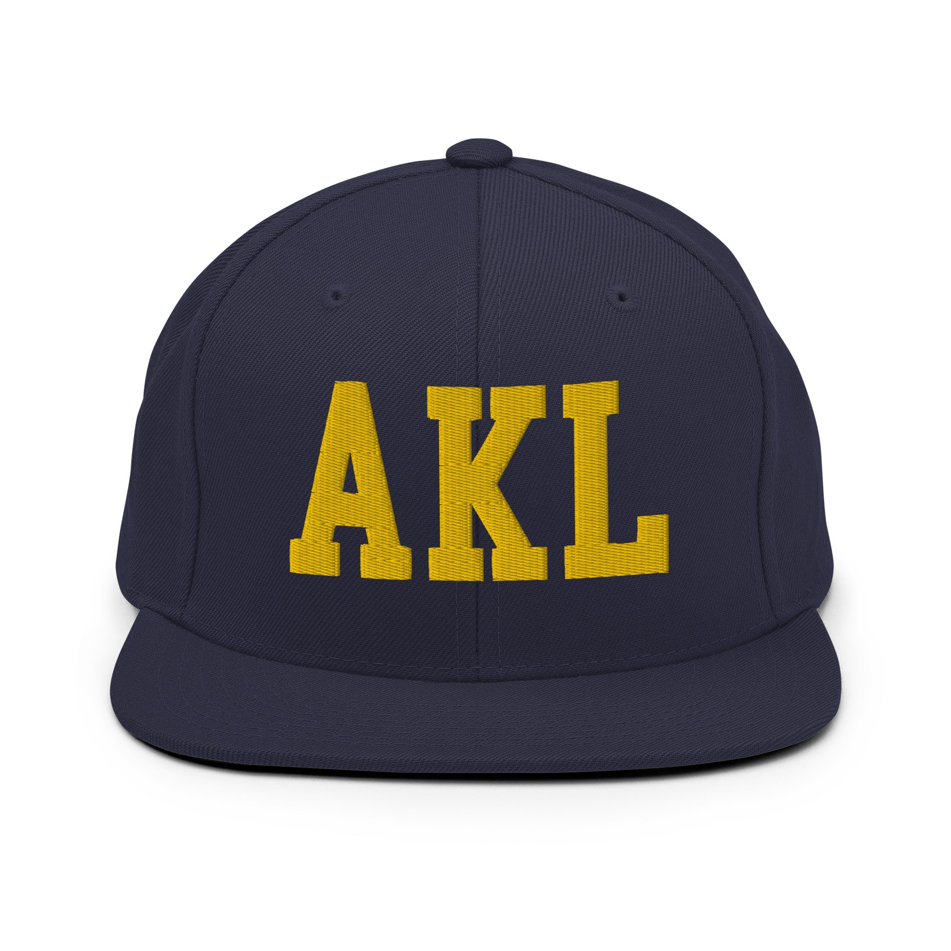 College-Style Classic Snapback Hat • Gold • AKL Auckland Souvenir • YHM Designs - Image 11