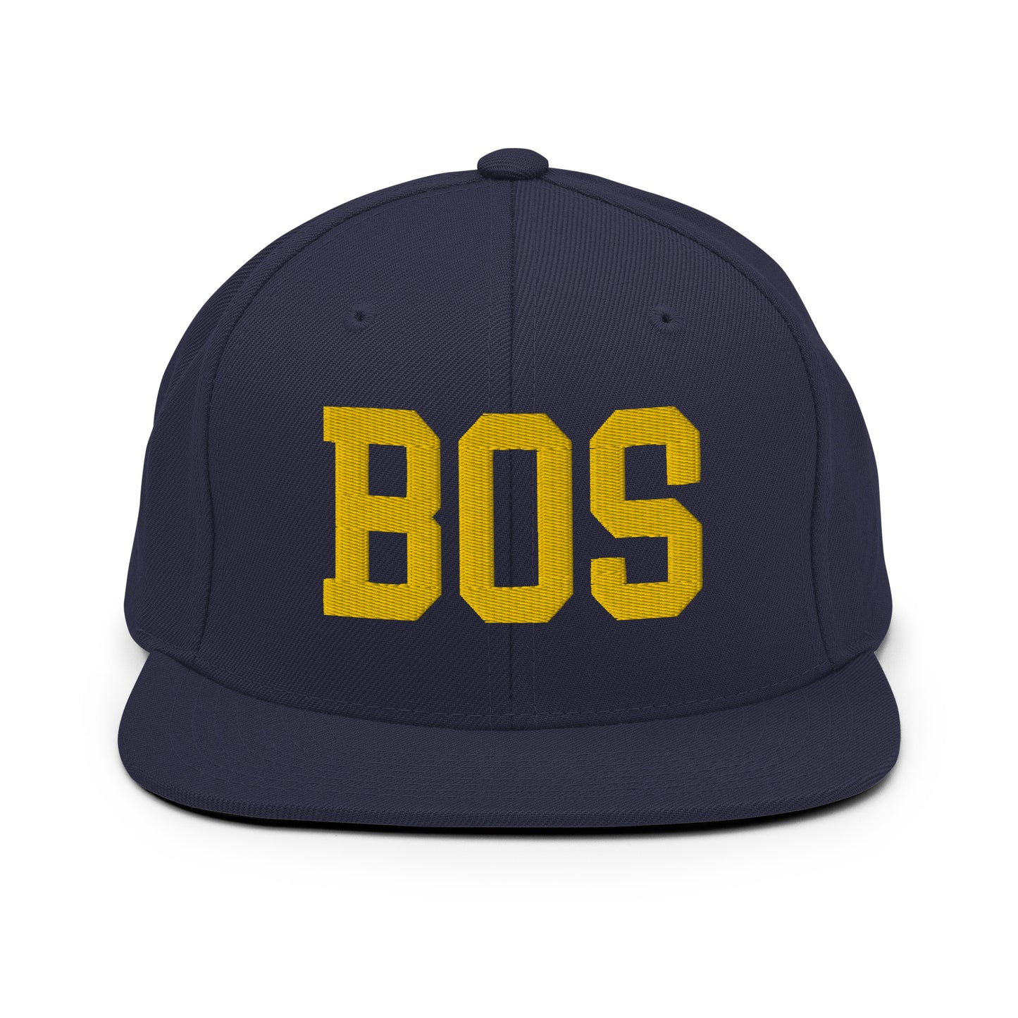 College-Style Classic Snapback Hat • Gold • BOS Boston • YHM Designs - Image 11