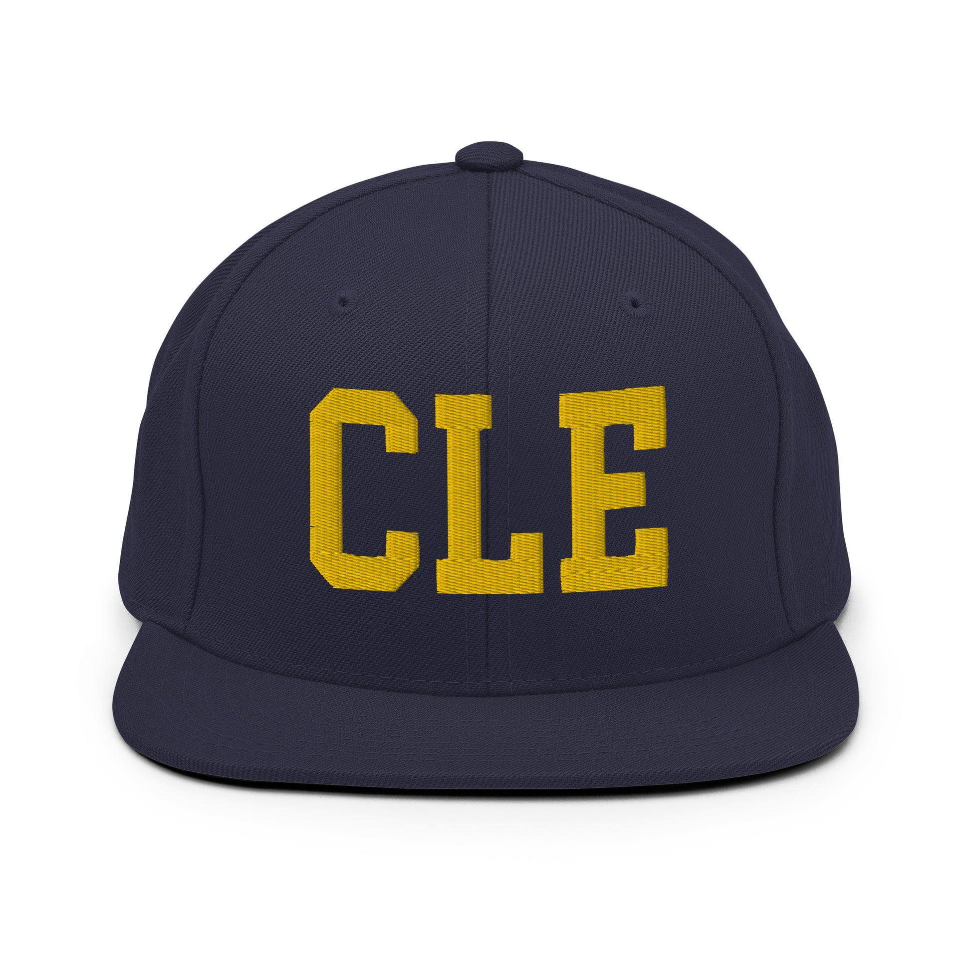 College-Style Classic Snapback Hat • Gold • CLE Cleveland • YHM Designs - Image 11
