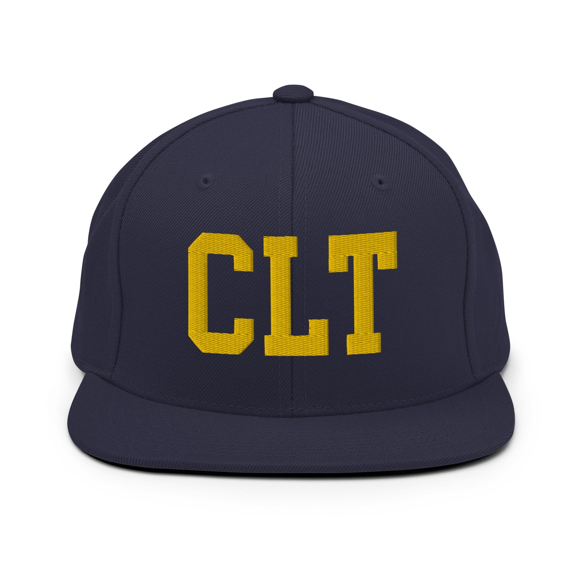 College-Style Classic Snapback Hat • Gold • CLT Charlotte • YHM Designs - Image 11