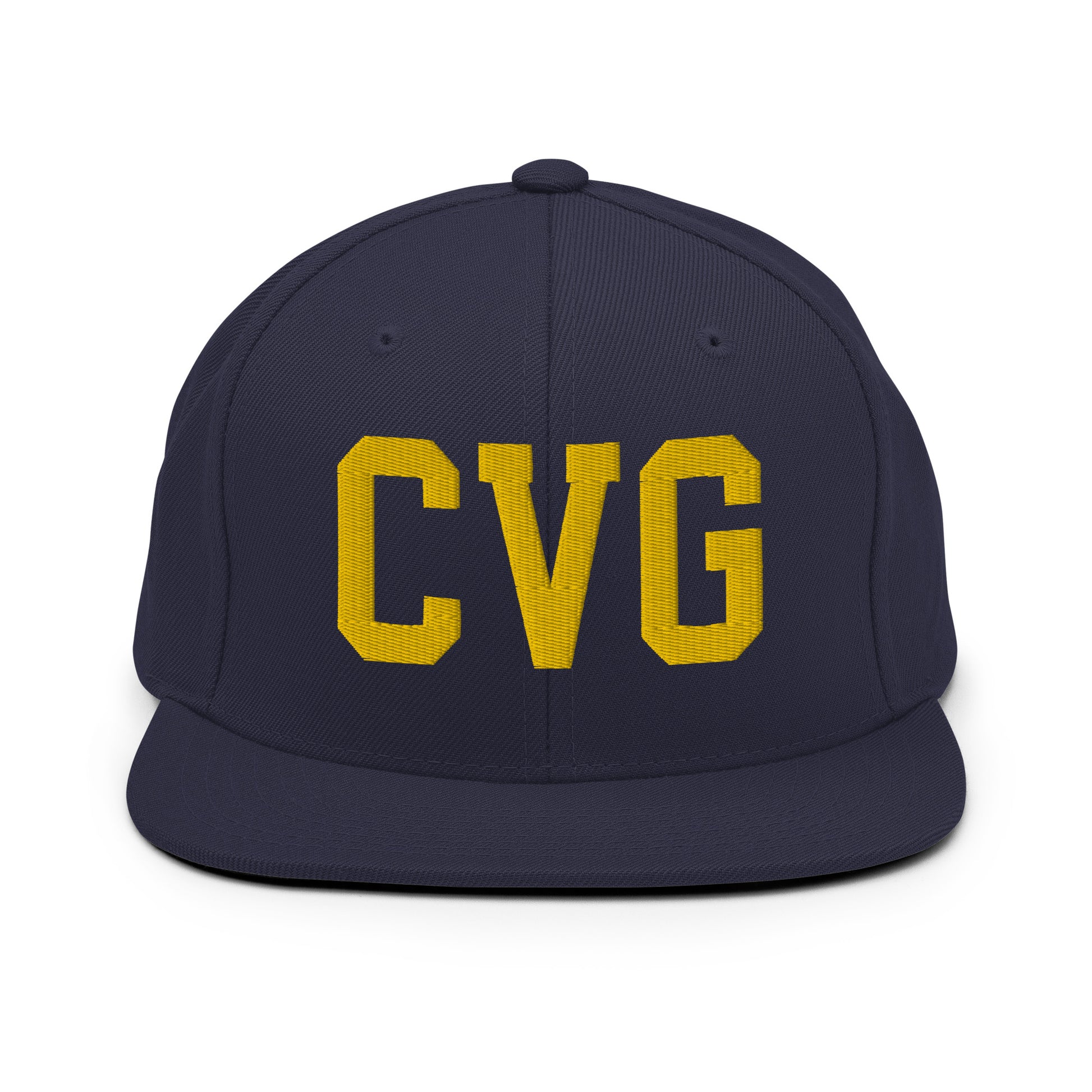 College-Style Classic Snapback Hat • Gold • CVG Cincinnati • YHM Designs - Image 11