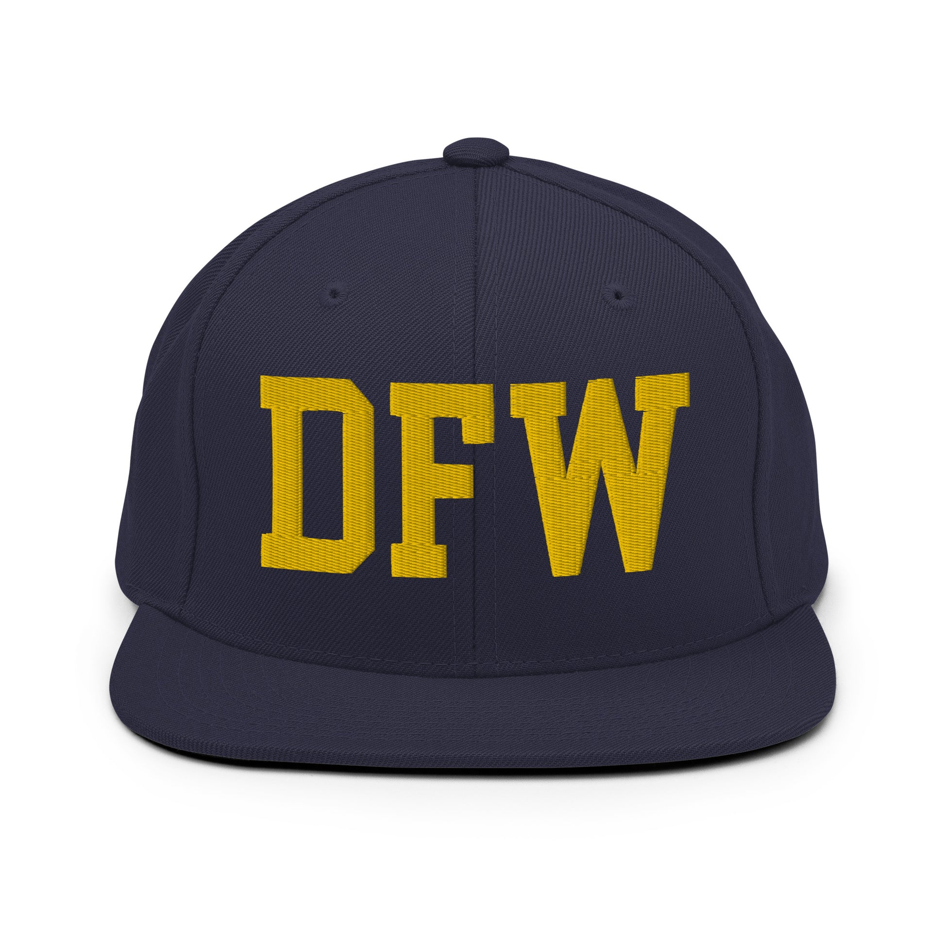 College-Style Classic Snapback Hat • Gold • DFW Dallas • YHM Designs - Image 11