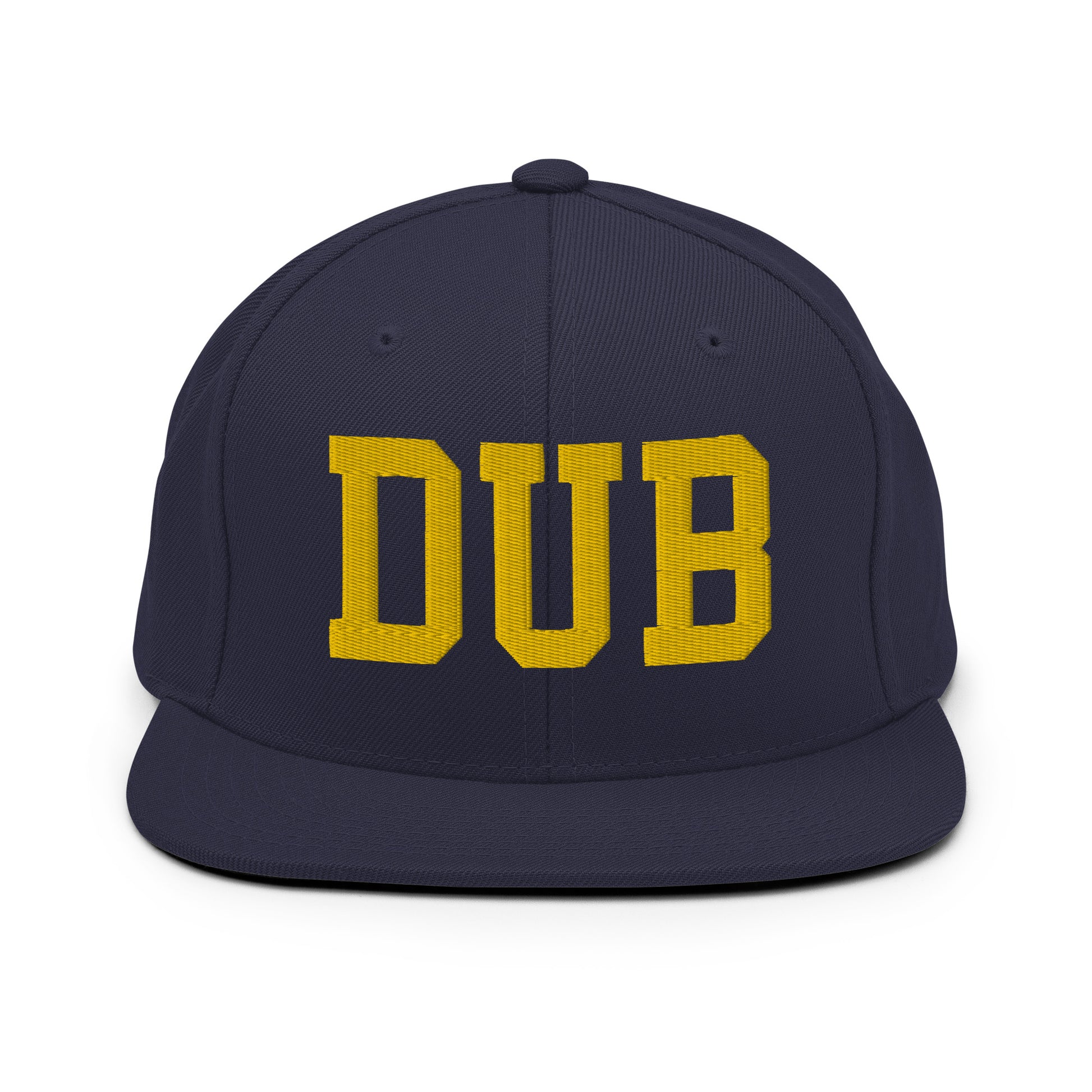 College-Style Classic Snapback Hat • Gold • DUB Dublin Souvenir • YHM Designs - Image 11