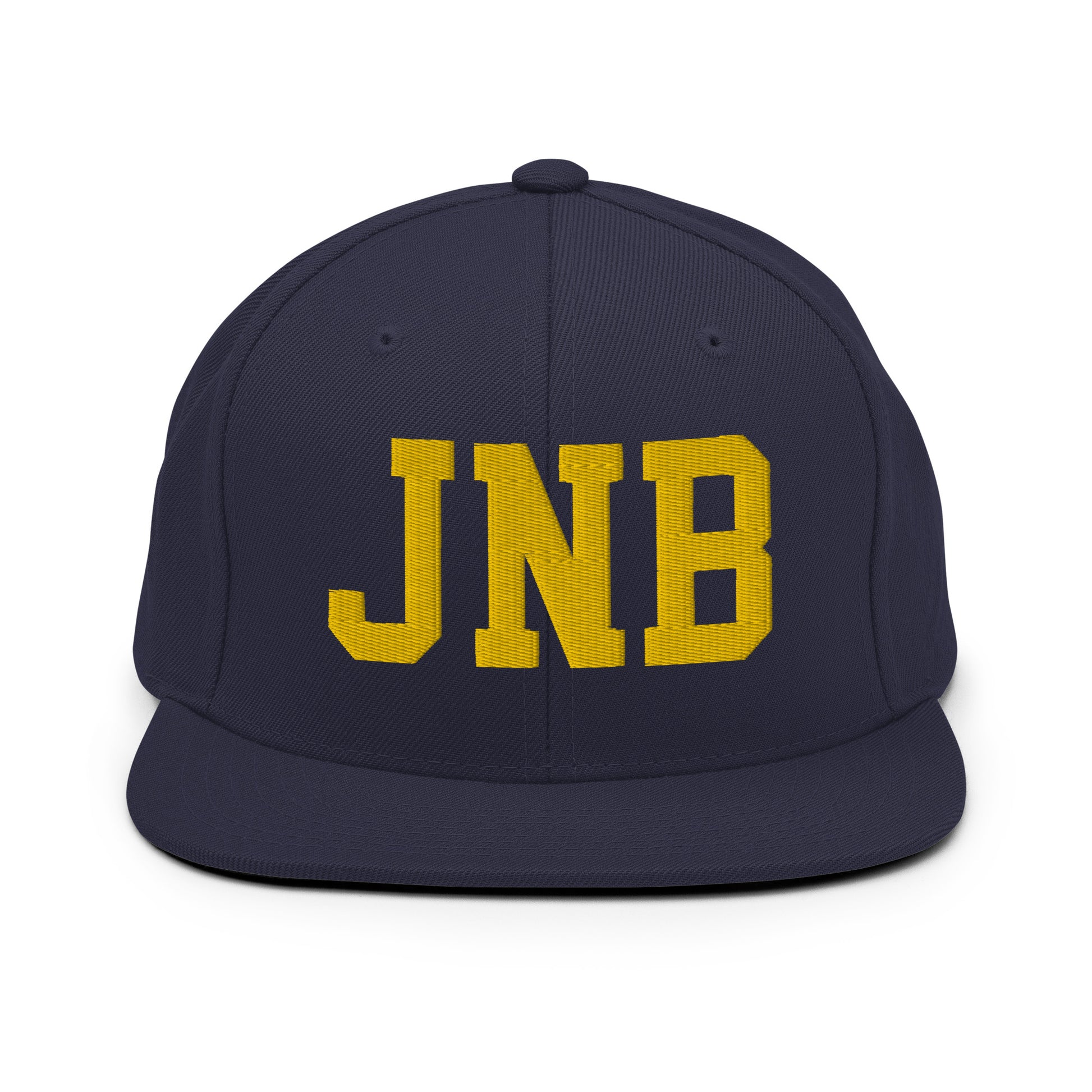 College-Style Classic Snapback Hat • Gold • JNB Johannesburg • YHM Designs - Image 11