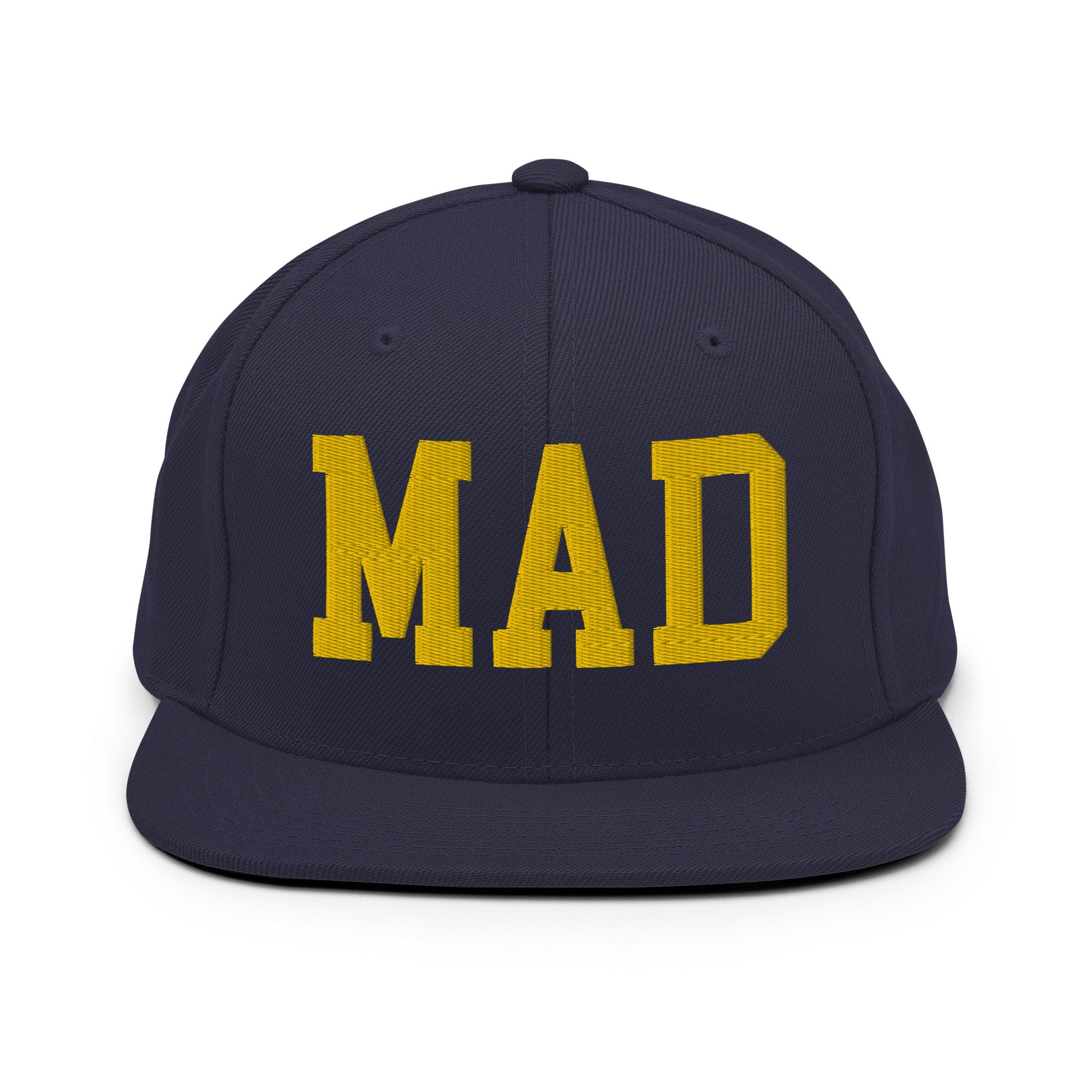 College-Style Classic Snapback Hat • Gold • MAD Madrid • YHM Designs - Image 11