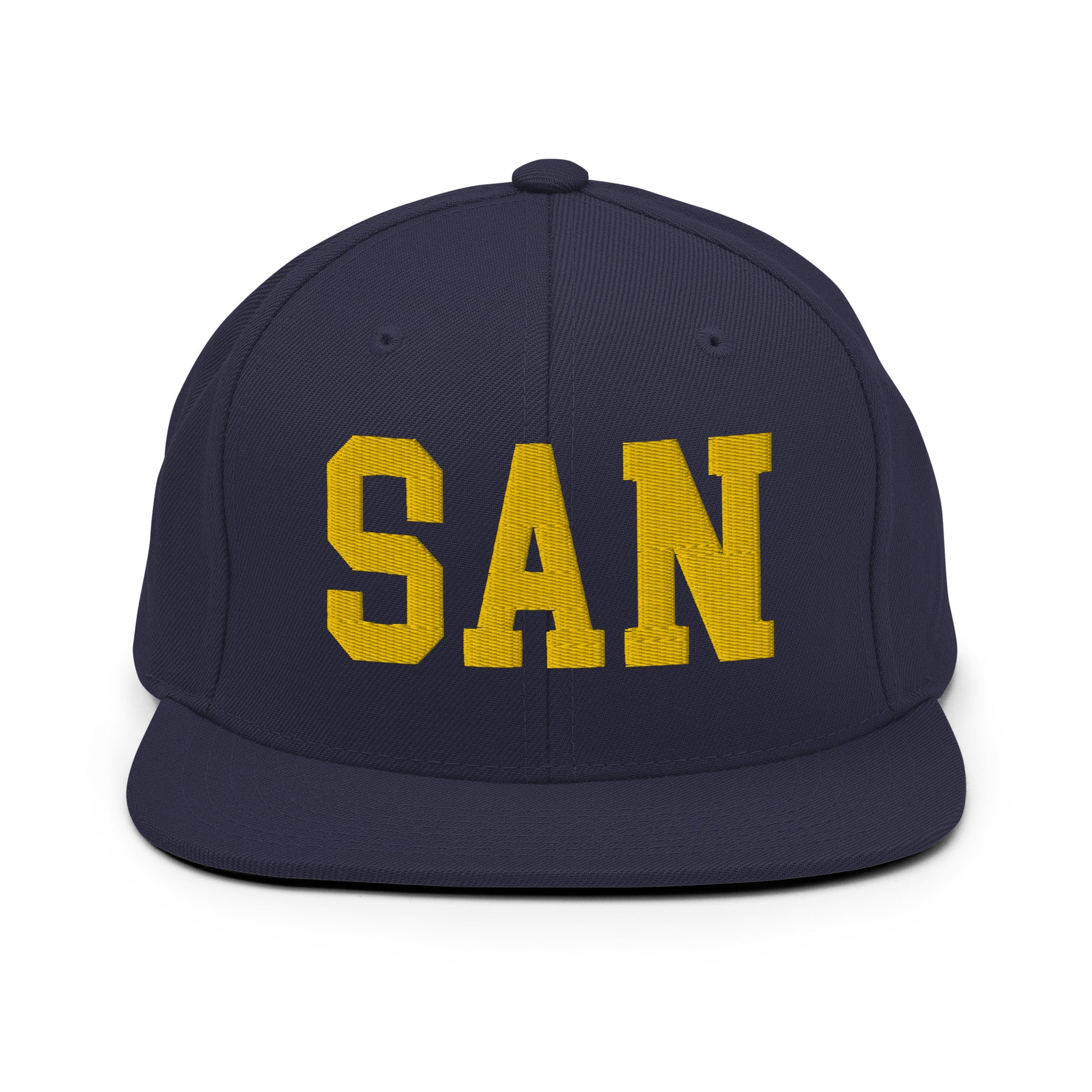 College-Style Classic Snapback Hat • Gold • SAN San Diego • YHM Designs - Image 11
