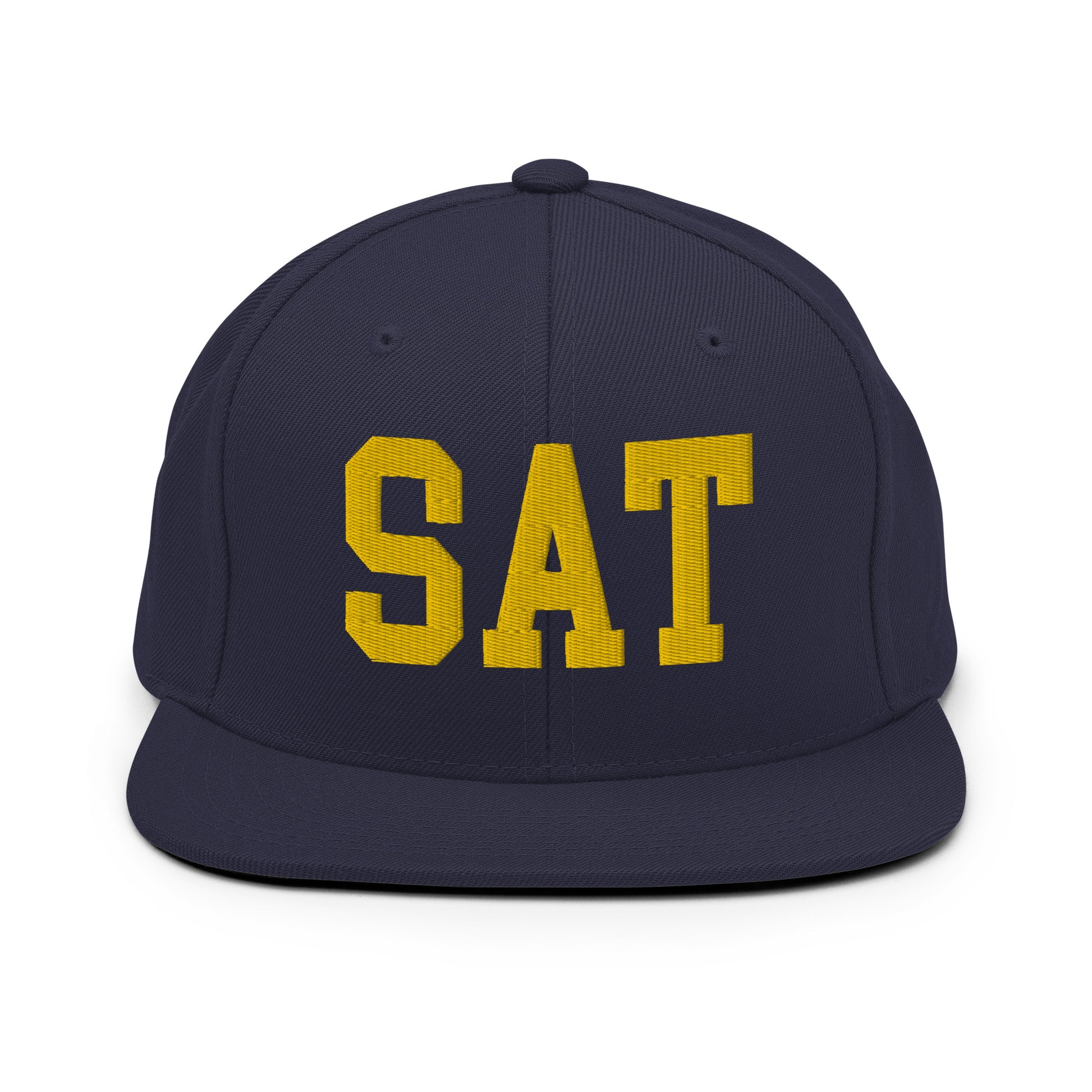 College-Style Classic Snapback Hat • Gold • SAT San Antonio • YHM Designs - Image 11