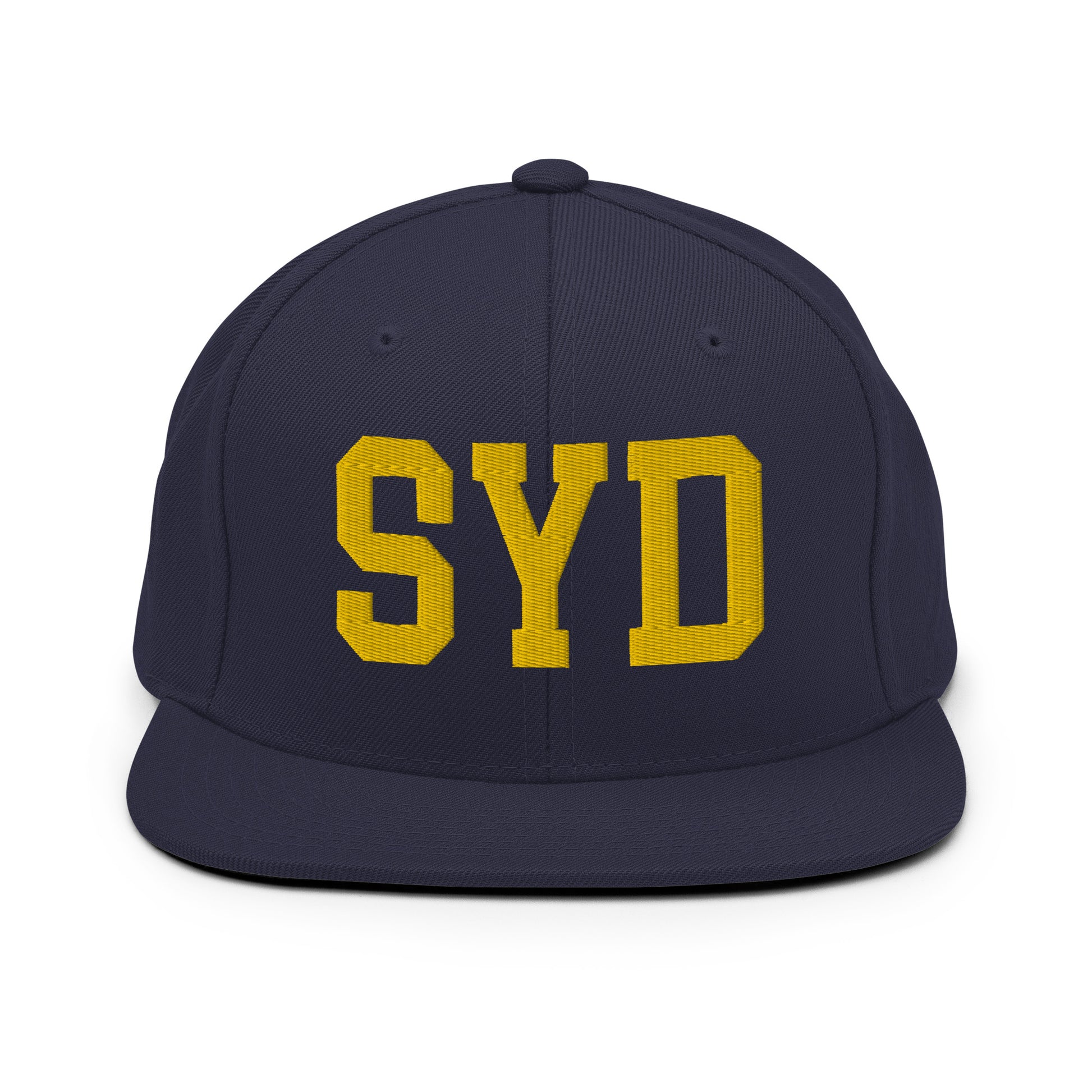 College-Style Classic Snapback Hat • Gold • SYD Sydney • YHM Designs - Image 11