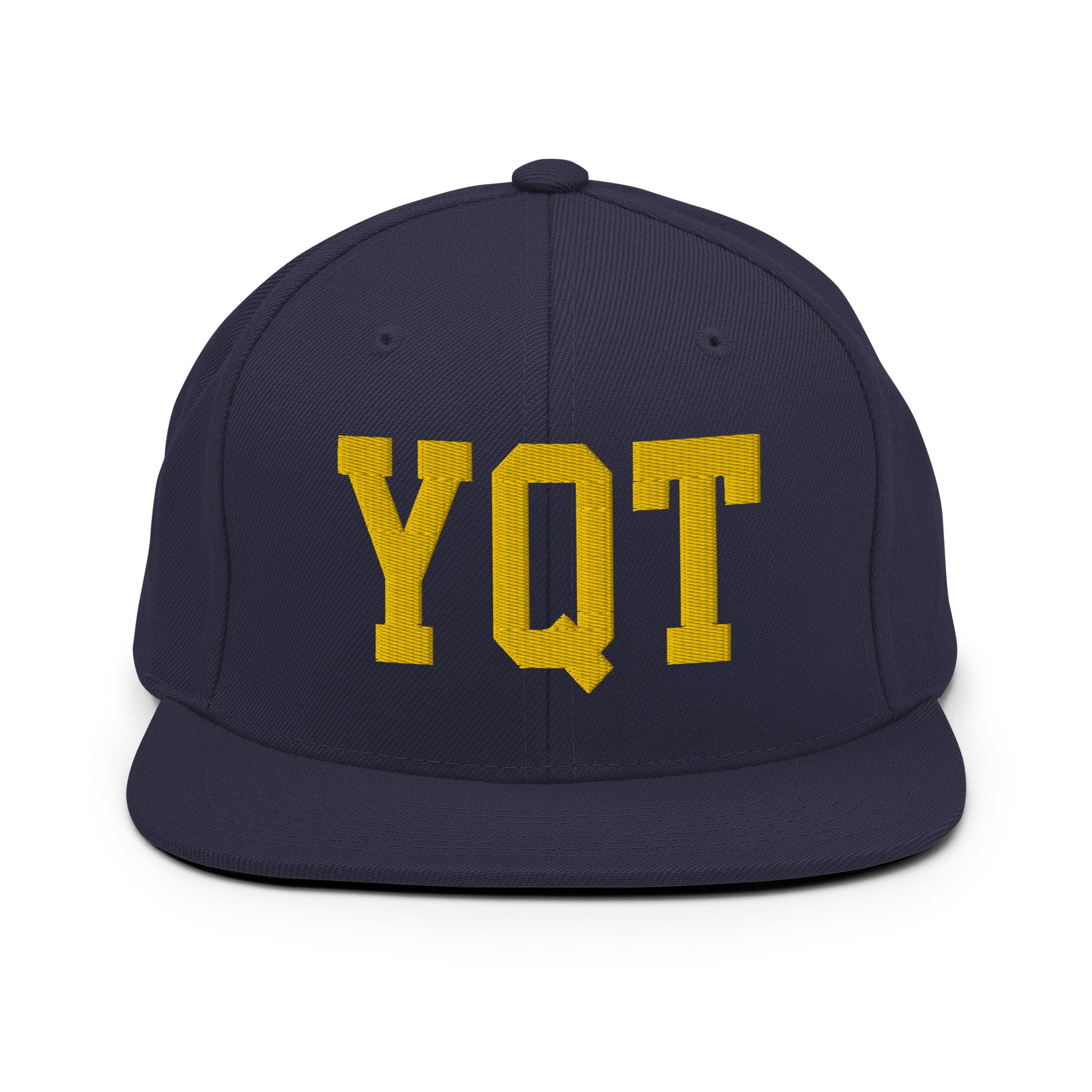 College-Style Classic Snapback Hat • Gold • YQT Thunder Bay • YHM Designs - Image 11