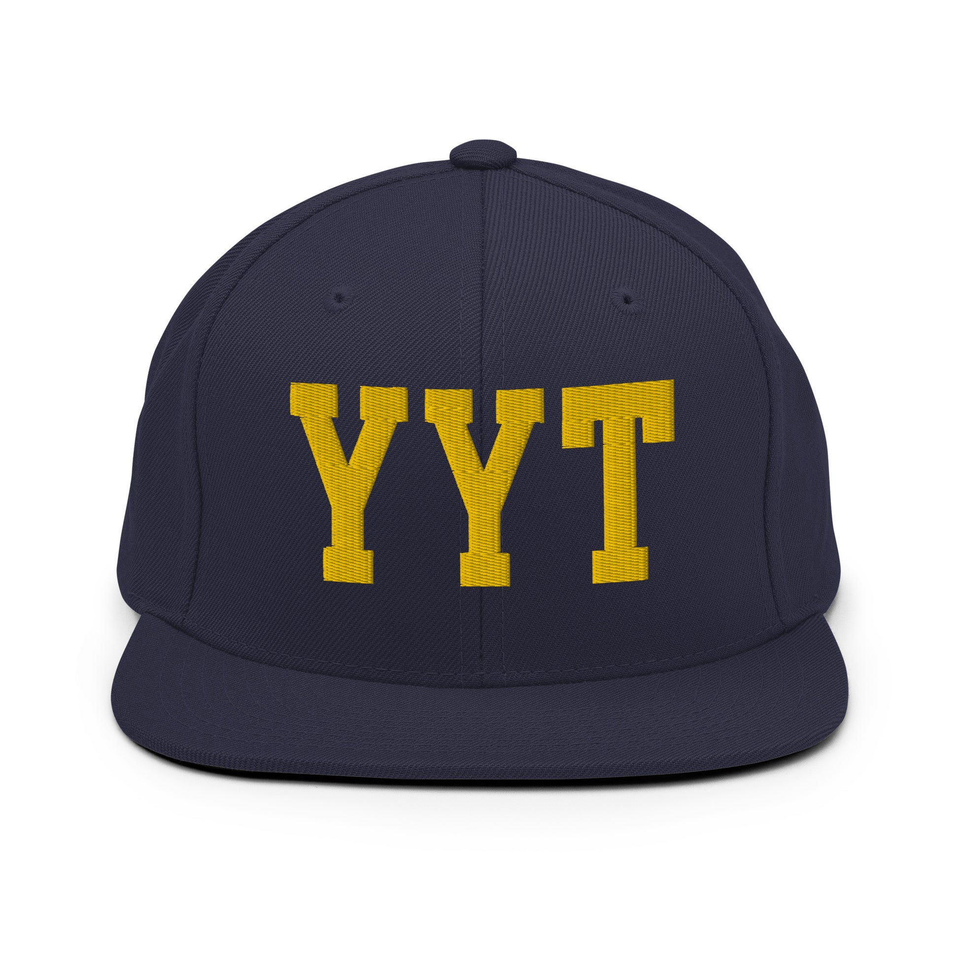 College-Style Classic Snapback Hat • Gold • YYT St. John's • YHM Designs - Image 11