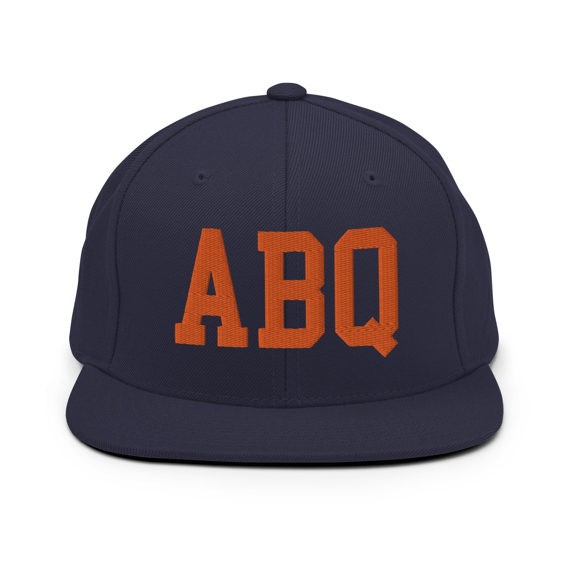 College-Style Classic Snapback Hat • Orange • ABQ Albuquerque • YHM Designs - Image 19