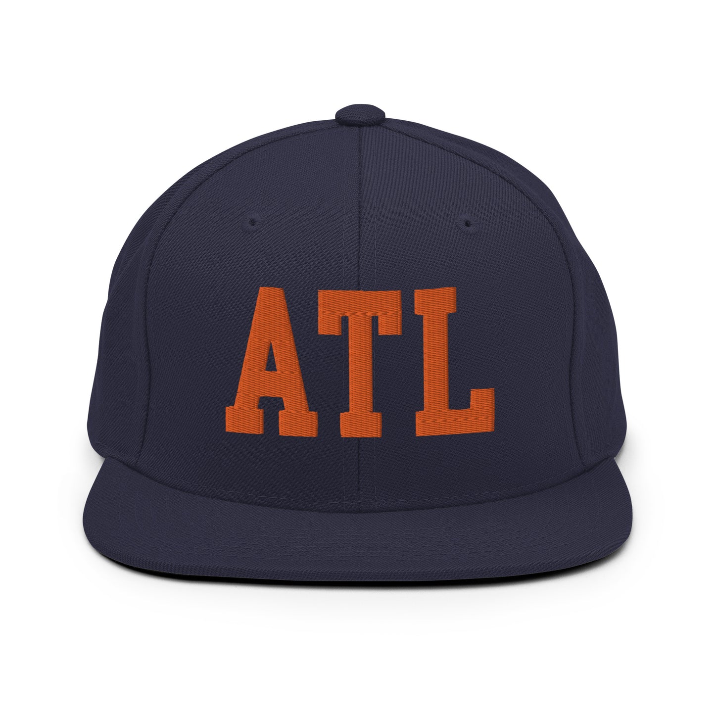 College-Style Classic Snapback Hat • Orange • ATL Atlanta • YHM Designs - Image 19