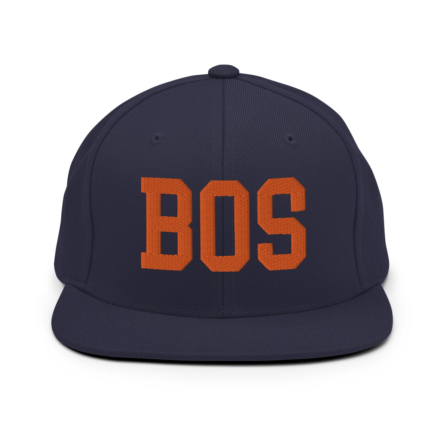 College-Style Classic Snapback Hat • Orange • BOS Boston • YHM Designs - Image 19