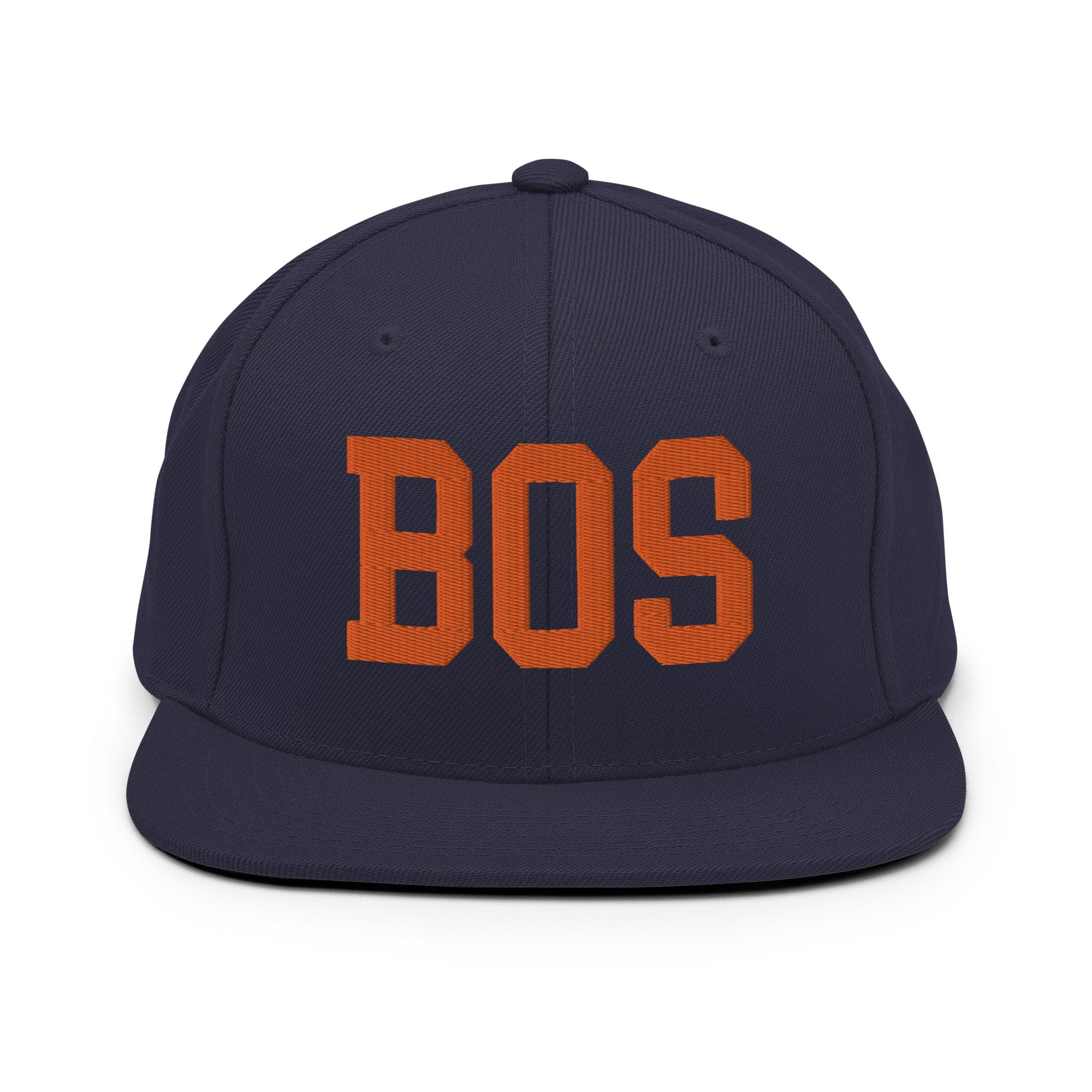 College-Style Classic Snapback Hat • Orange • BOS Boston • YHM Designs - Image 19