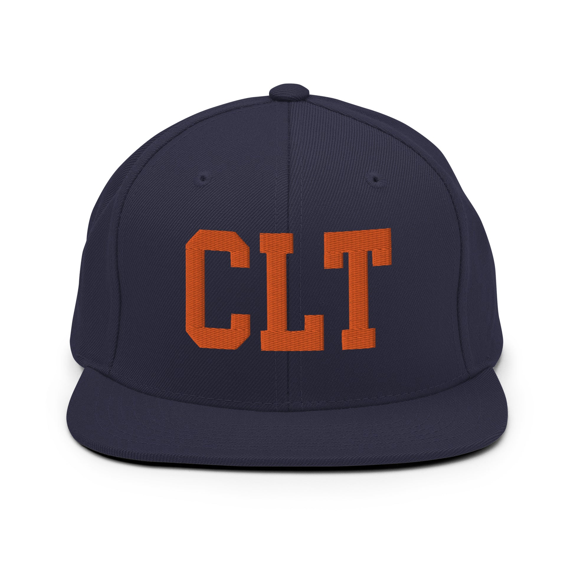 College-Style Classic Snapback Hat • Orange • CLT Charlotte • YHM Designs - Image 19