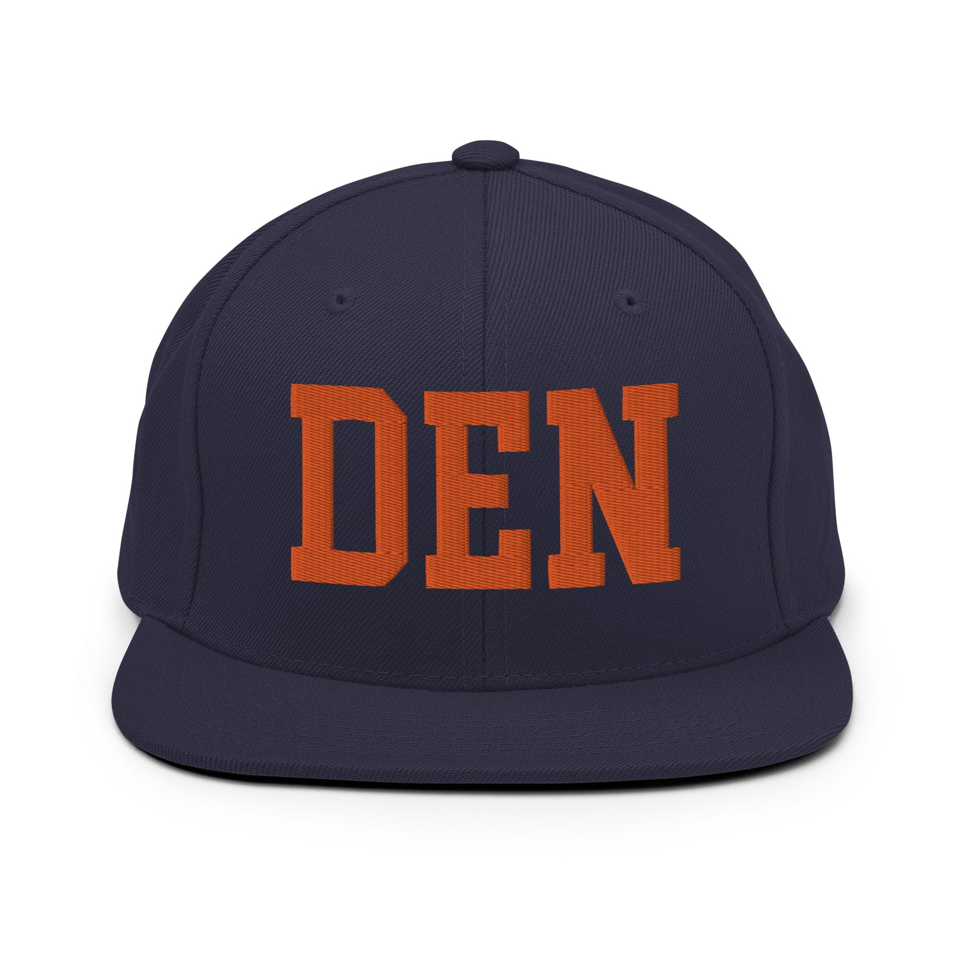 College-Style Classic Snapback Hat • Orange • DEN Denver • YHM Designs - Image 19