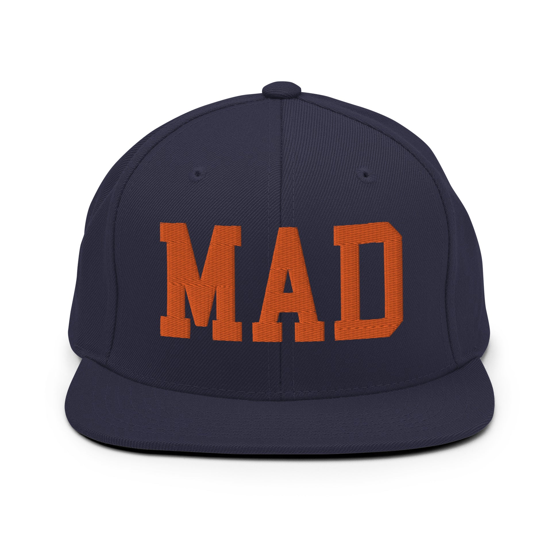 College-Style Classic Snapback Hat • Orange • MAD Madrid • YHM Designs - Image 19