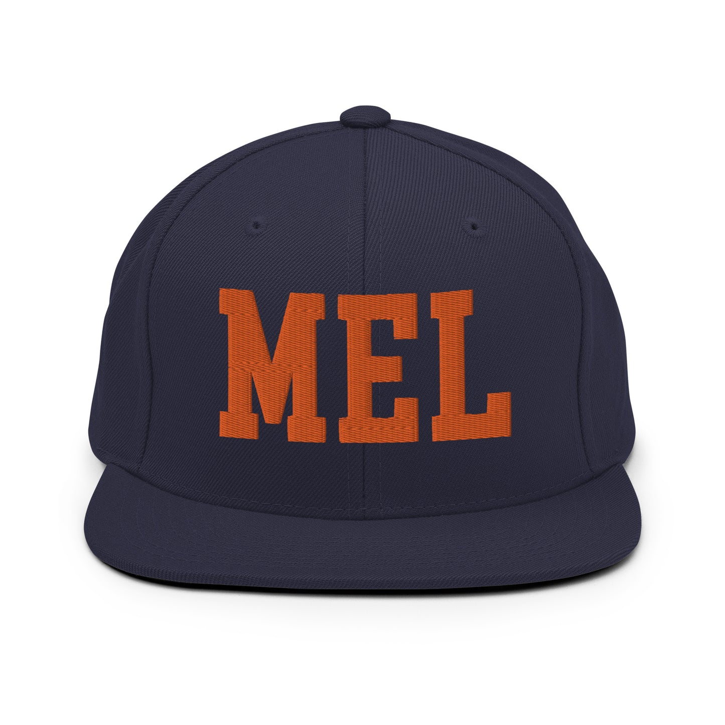 College-Style Classic Snapback Hat • Orange • MEL Melbourne • YHM Designs - Image 19