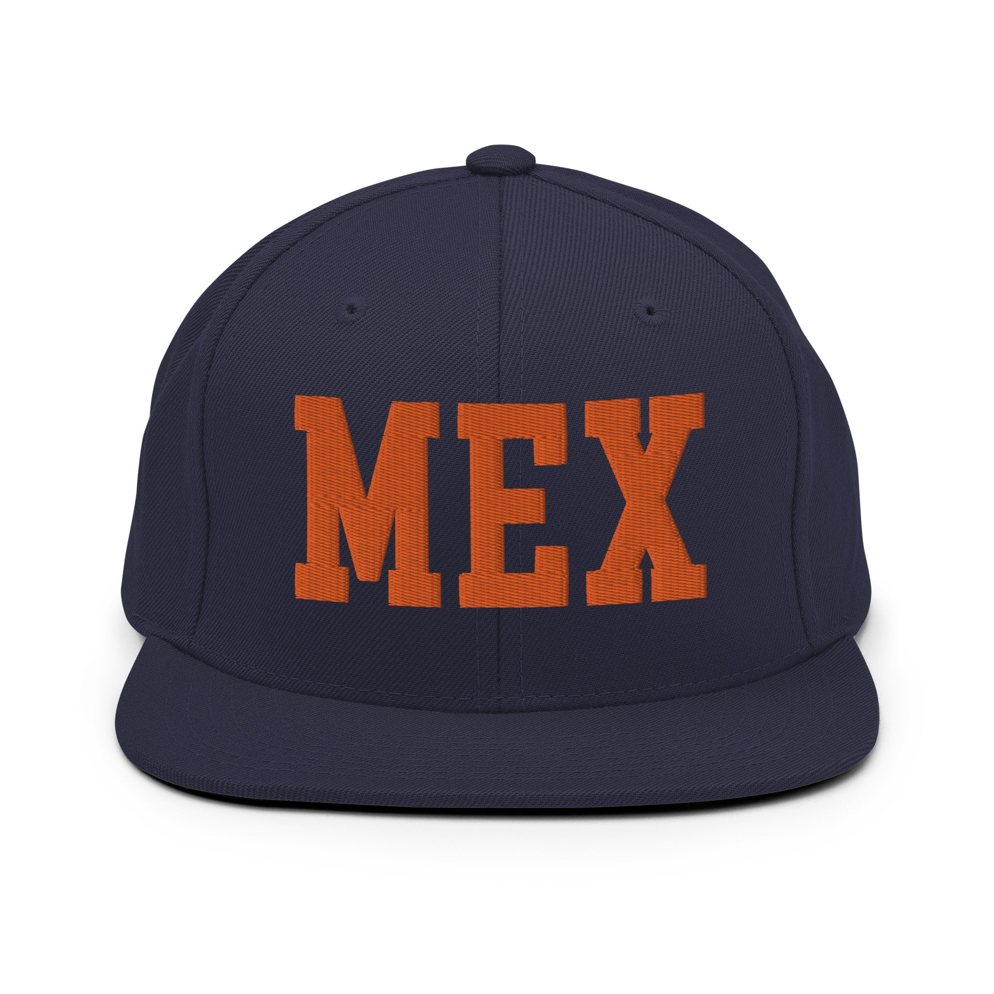 College-Style Classic Snapback Hat • Orange • MEX Mexico City • YHM Designs - Image 19