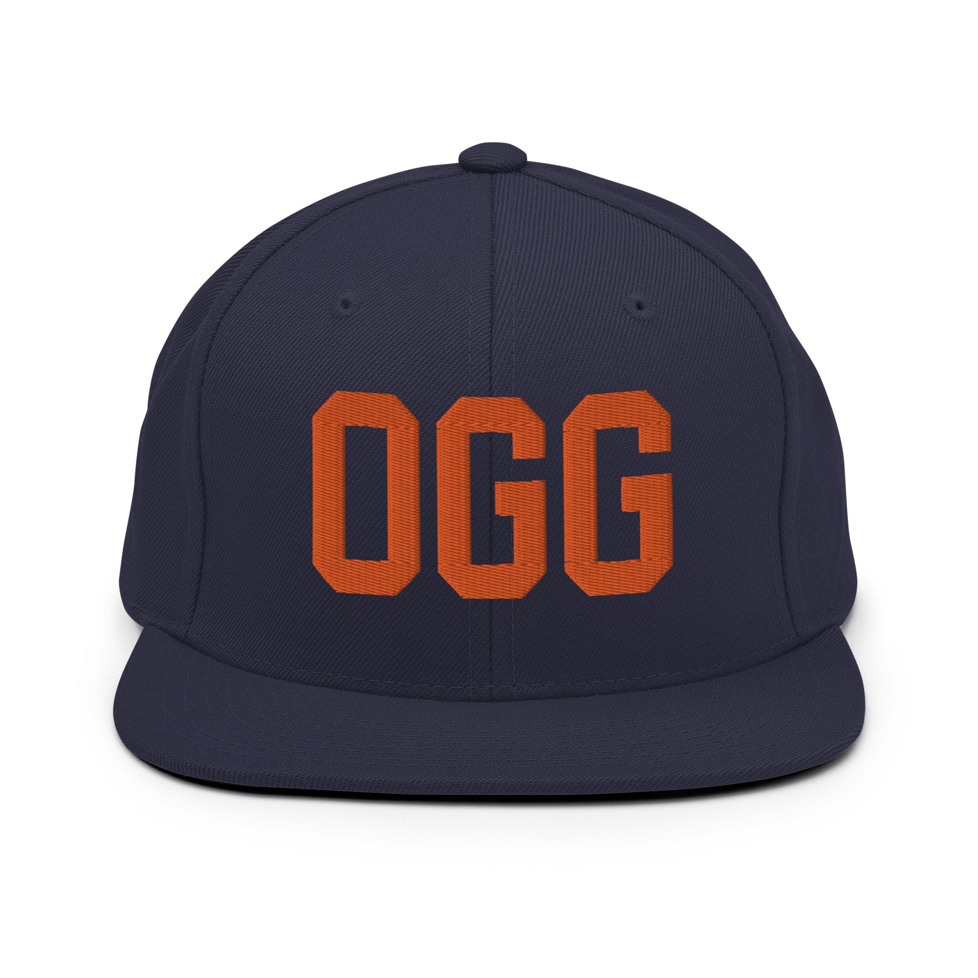 College-Style Classic Snapback Hat • Orange • OGG Maui Souvenir • YHM Designs - Image 19