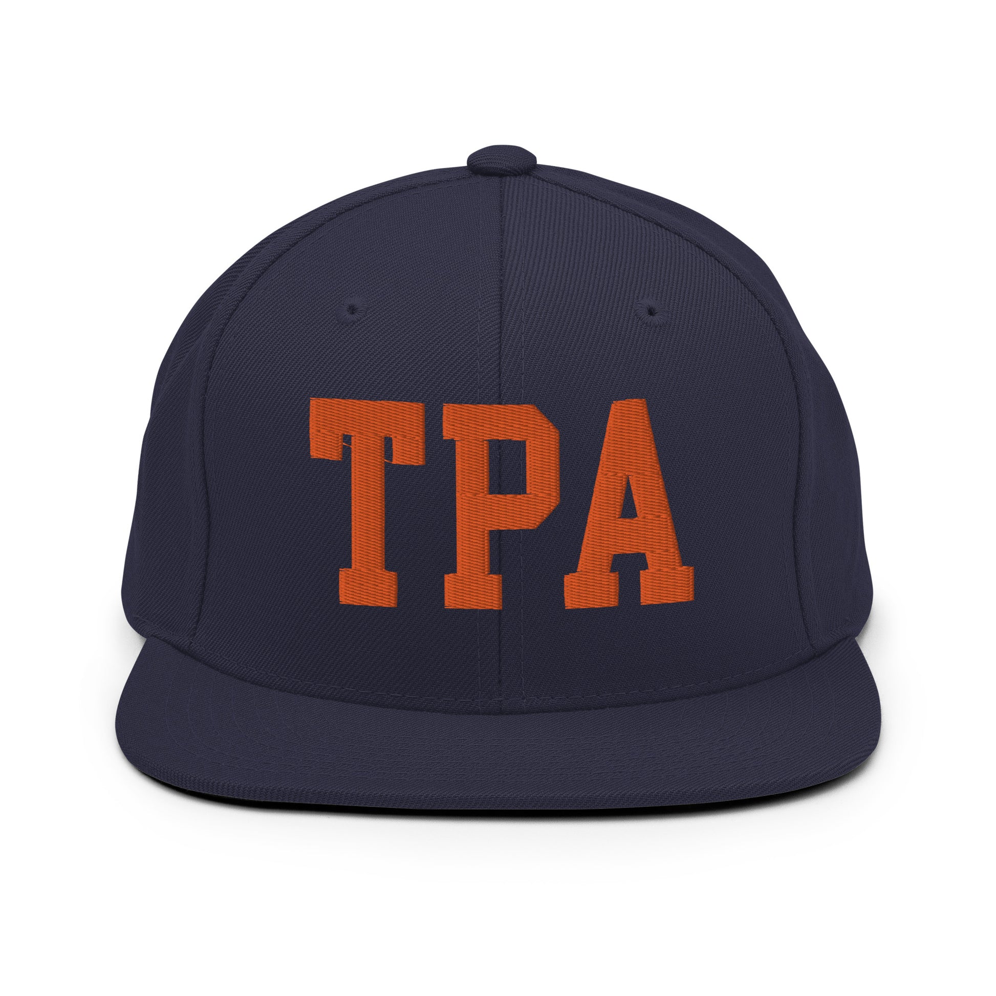 College-Style Classic Snapback Hat • Orange • TPA Tampa • YHM Designs - Image 19