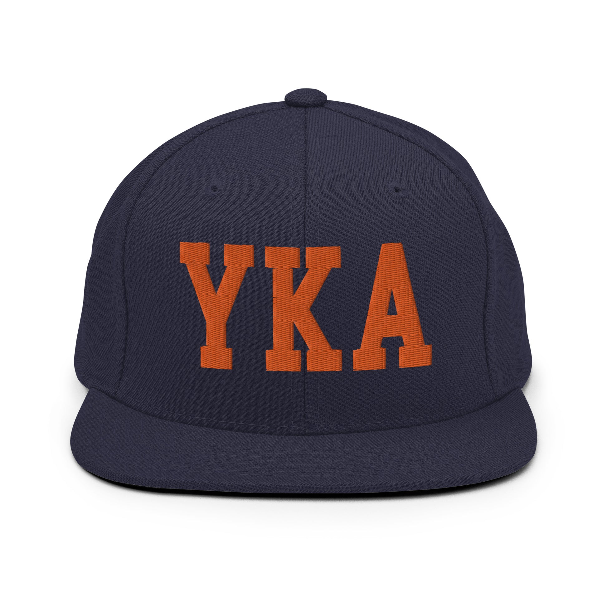 College-Style Classic Snapback Hat • Orange • YKA Kamloops • YHM Designs - Image 19