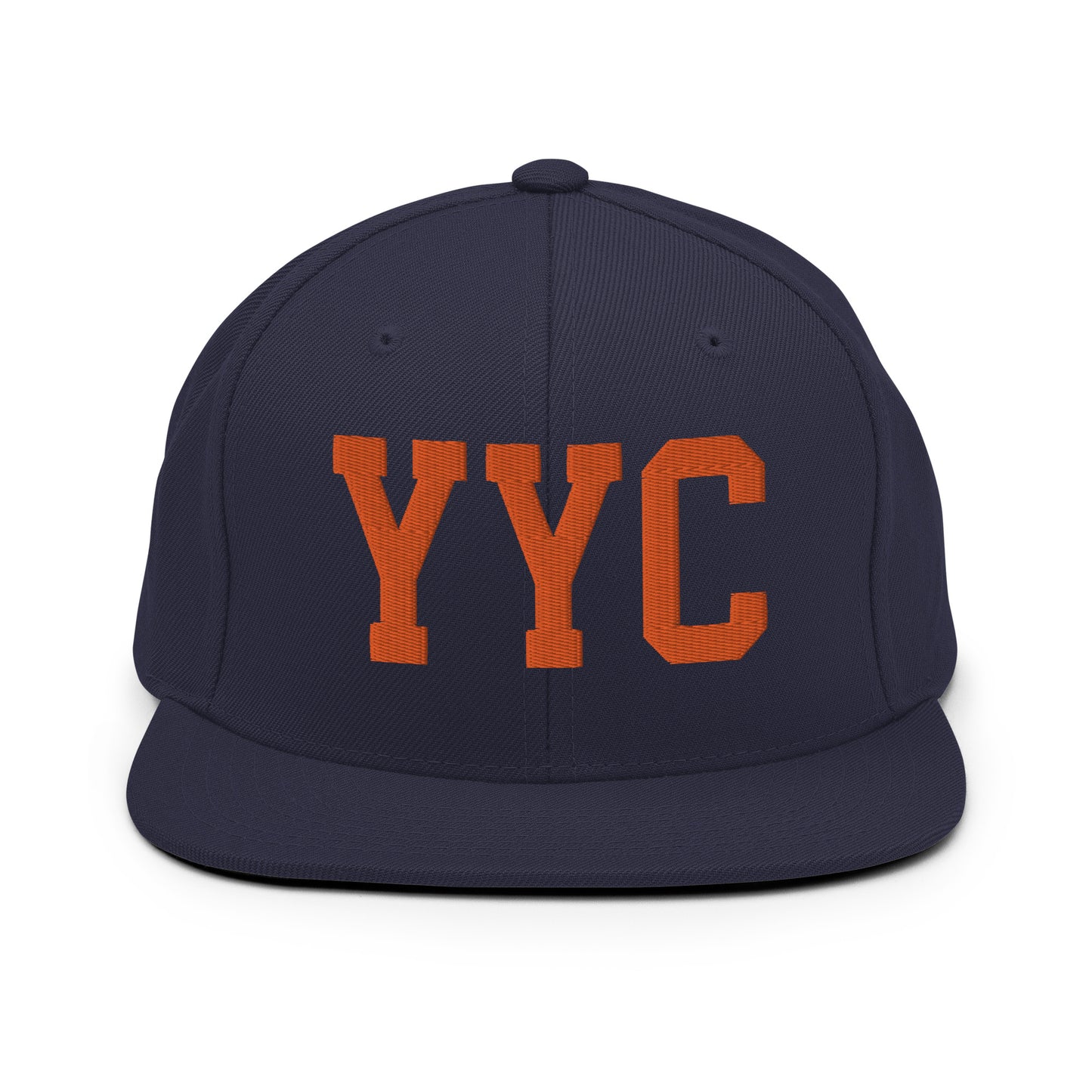 College-Style Classic Snapback Hat • Orange • YYC Calgary • YHM Designs - Image 19