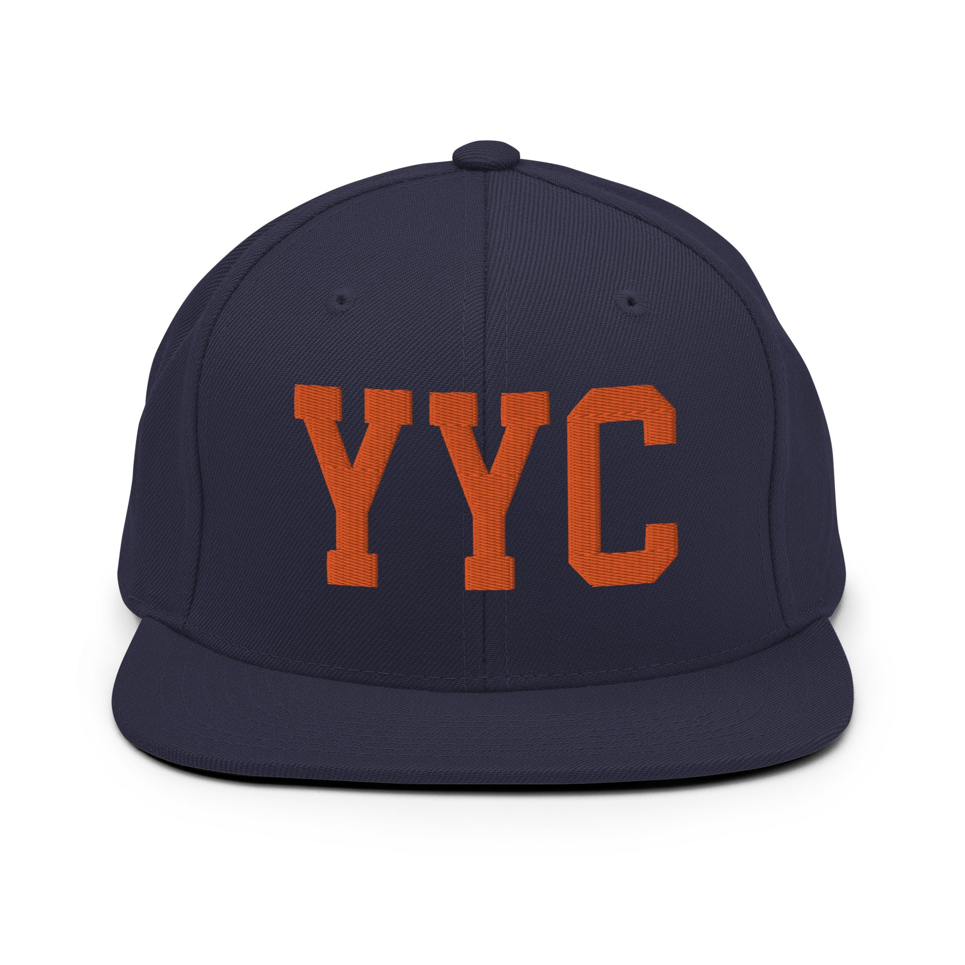 College-Style Classic Snapback Hat • Orange • YYC Calgary • YHM Designs - Image 19