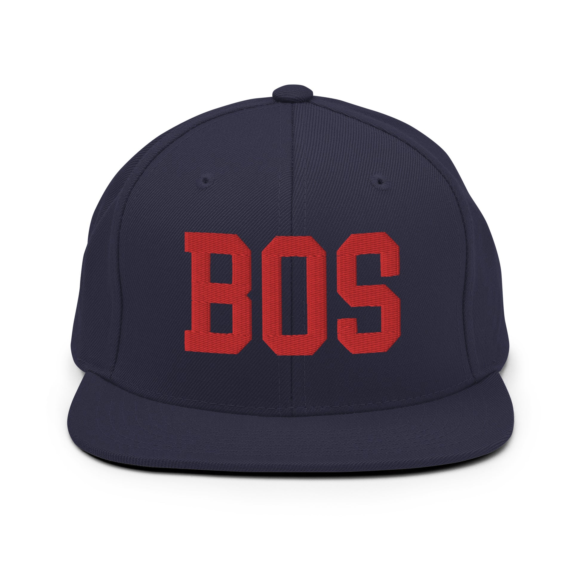 College-Style Classic Snapback Hat • Red • BOS Boston • YHM Designs - Image 15