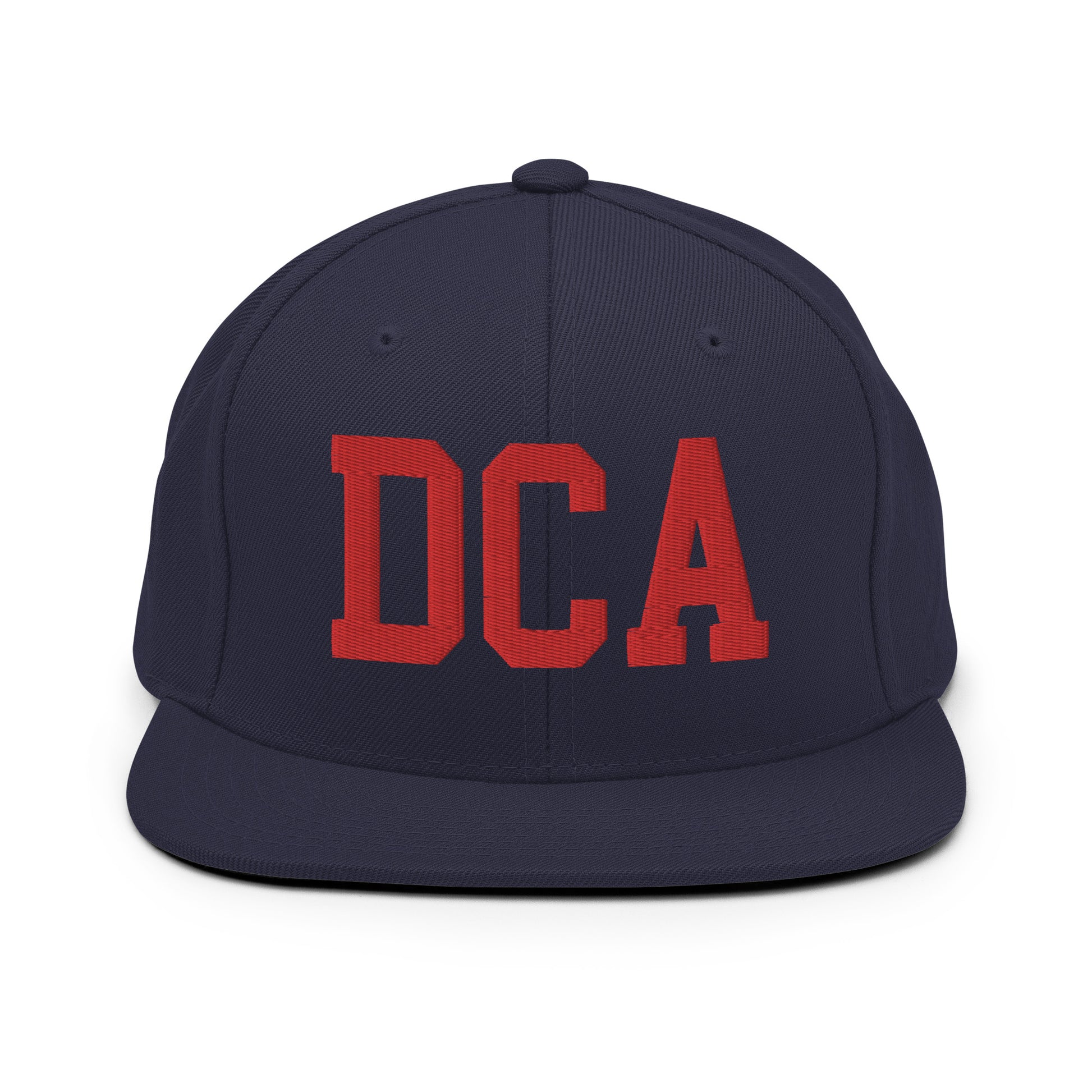 College-Style Classic Snapback Hat • Red • DCA Washington • YHM Designs - Image 15