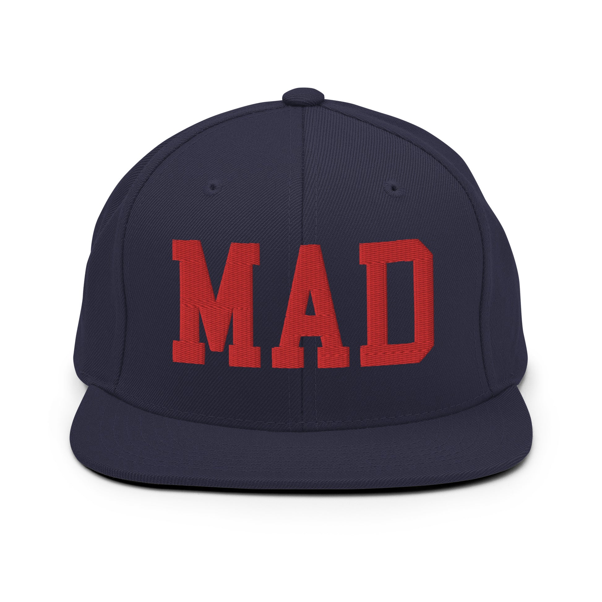 College-Style Classic Snapback Hat • Red • MAD Madrid • YHM Designs - Image 15