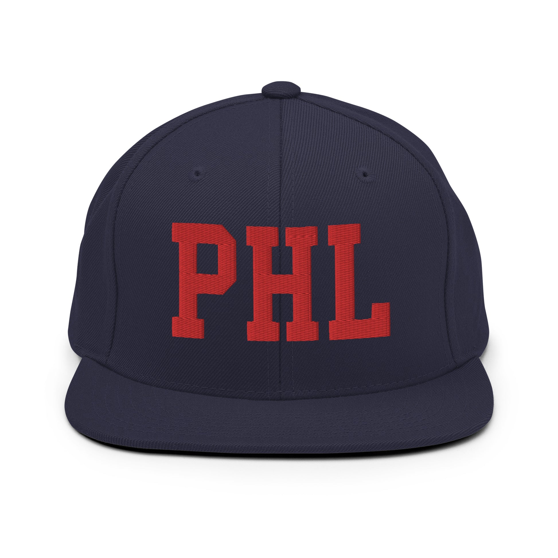 College-Style Classic Snapback Hat • Red • PHL Philadelphia • YHM Designs - Image 15
