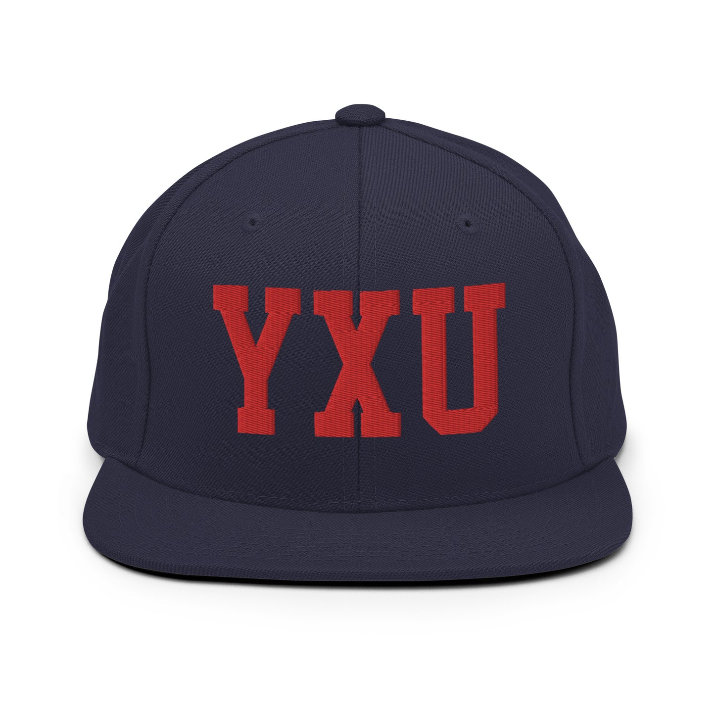 College-Style Classic Snapback Hat • Red • YXU London • YHM Designs - Image 15