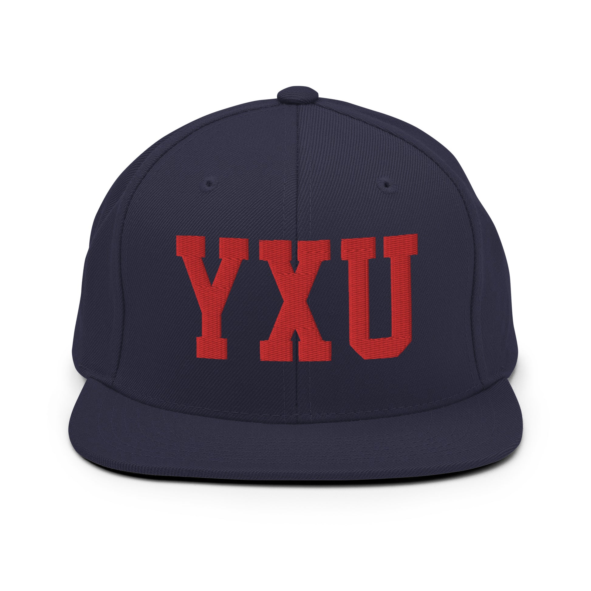 College-Style Classic Snapback Hat • Red • YXU London • YHM Designs - Image 15