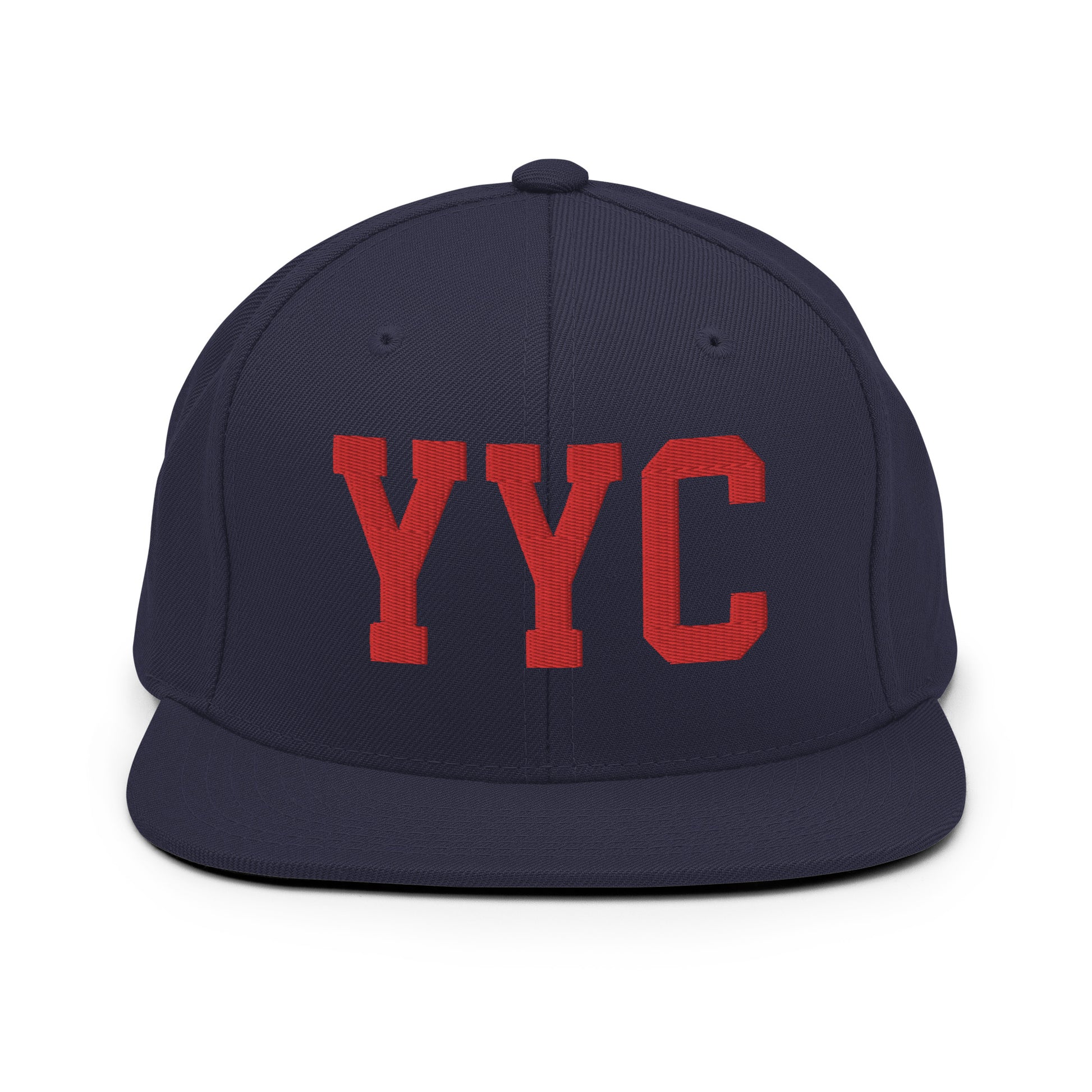 College-Style Classic Snapback Hat • Red • YYC Calgary • YHM Designs - Image 15