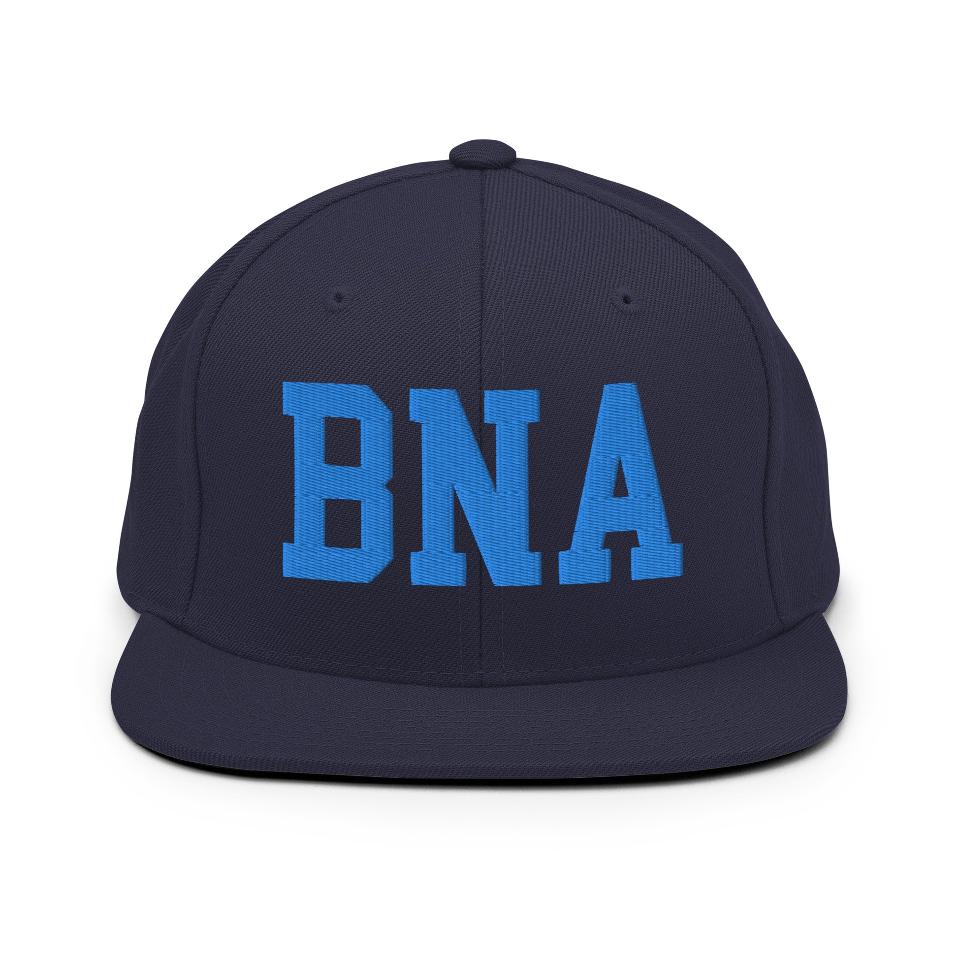College-Style Classic Snapback Hat • Aqua Blue • BNA Nashville • YHM Designs - Image 07