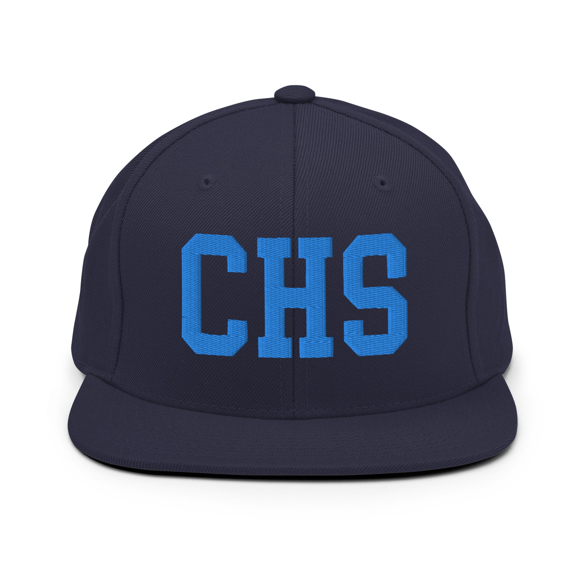 College-Style Classic Snapback Hat • Aqua Blue • CHS Charleston • YHM Designs - Image 07