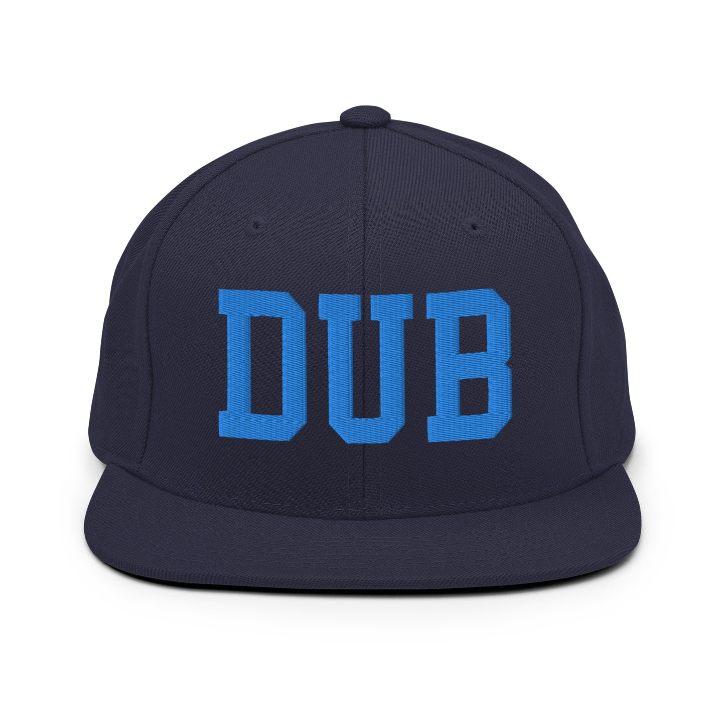College-Style Classic Snapback Hat • Aqua Blue • DUB Dublin Souvenir • YHM Designs - Image 07