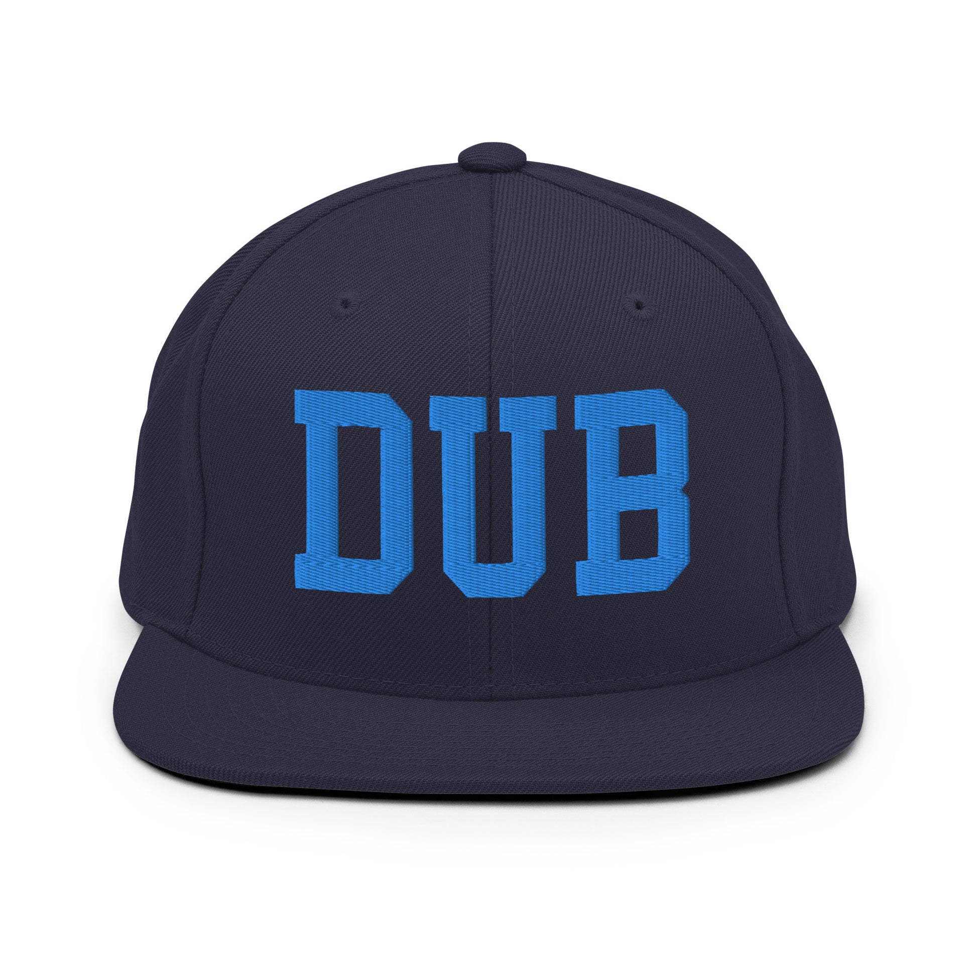 College-Style Classic Snapback Hat • Aqua Blue • DUB Dublin Souvenir • YHM Designs - Image 07