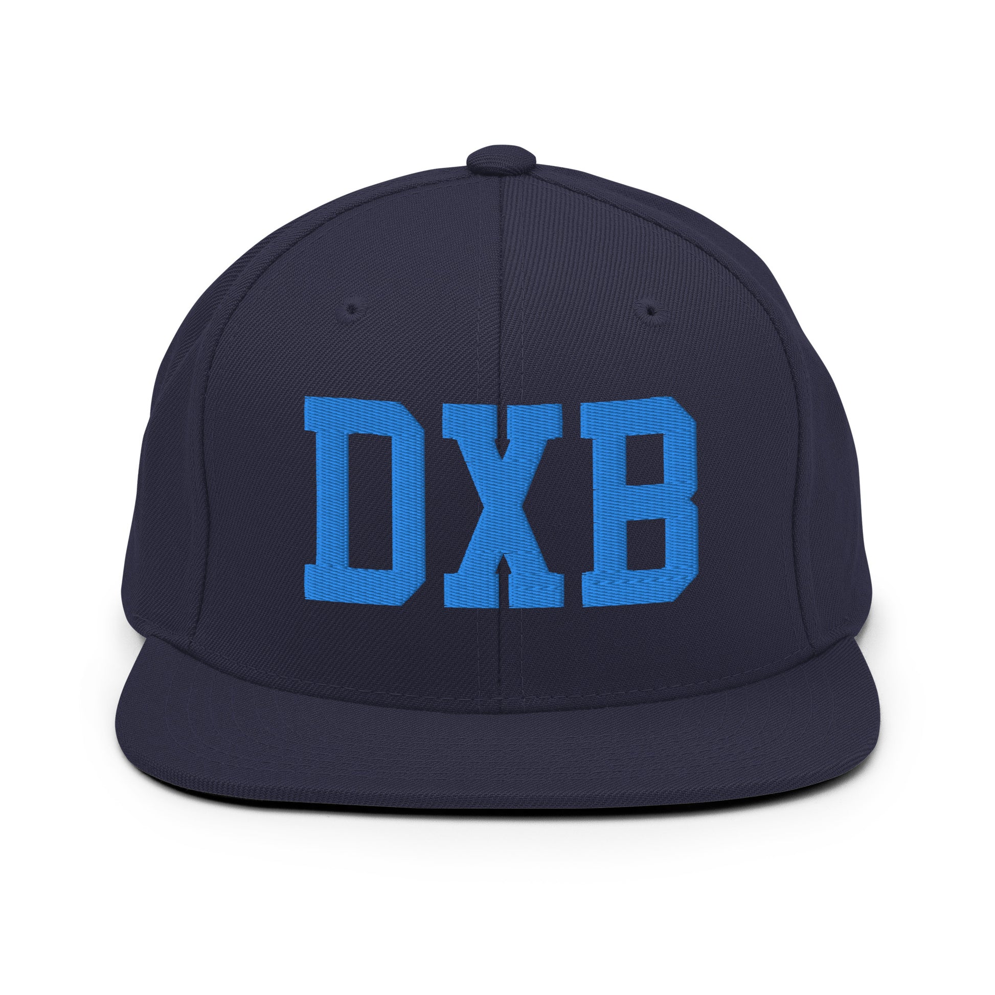 College-Style Classic Snapback Hat • Aqua Blue • DXB Dubai • YHM Designs - Image 07