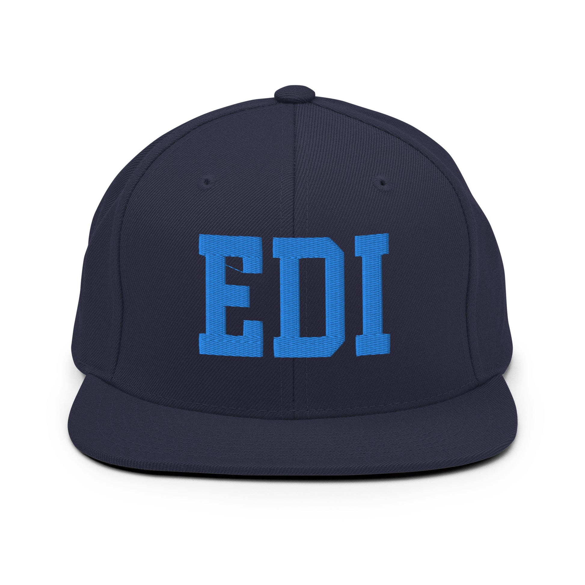 College-Style Classic Snapback Hat • Aqua Blue • EDI Edinburgh • YHM Designs - Image 07