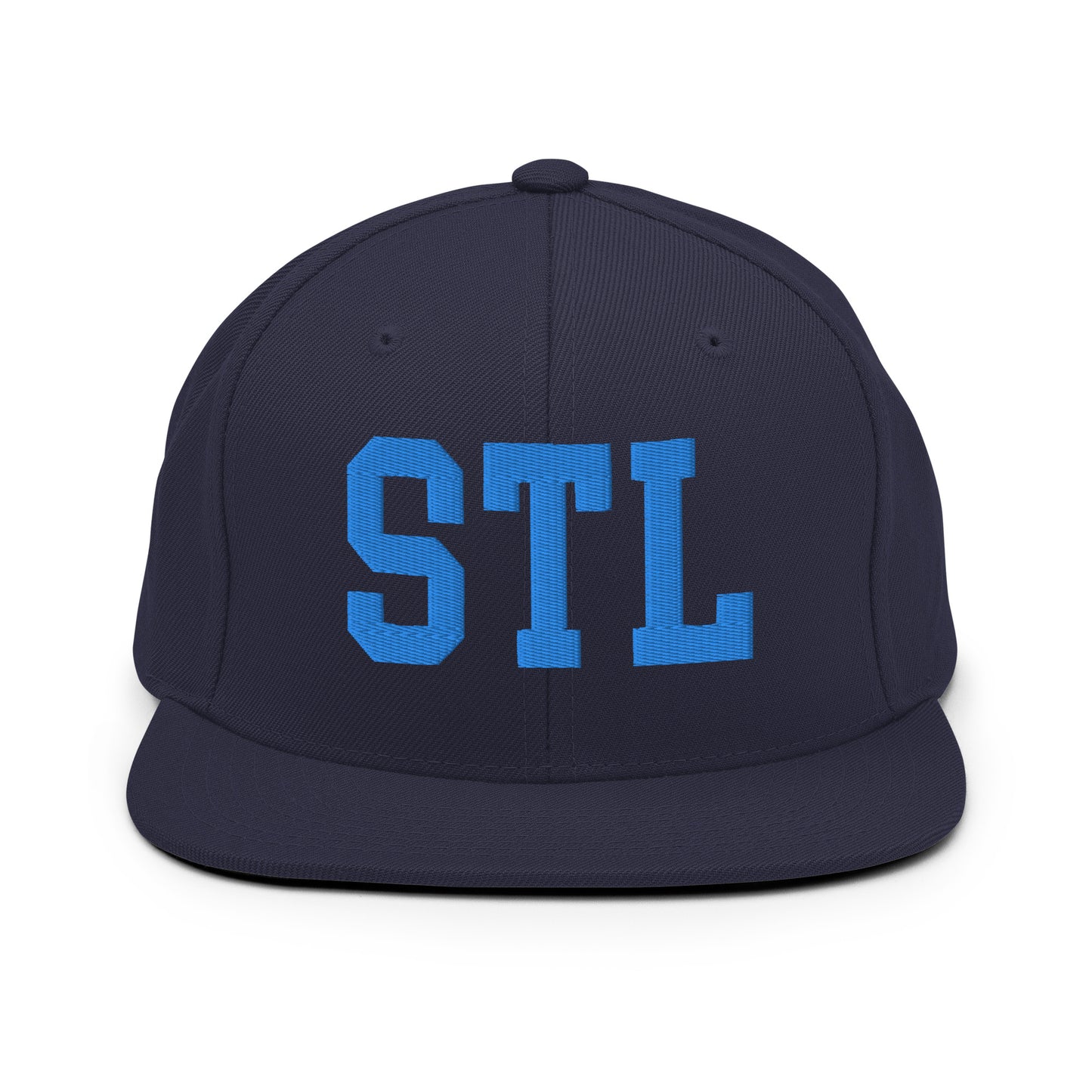 College-Style Classic Snapback Hat • Aqua Blue • STL St. Louis • YHM Designs - Image 07