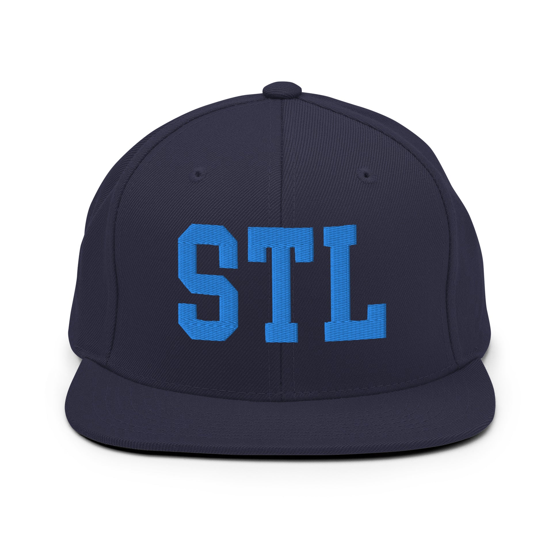 College-Style Classic Snapback Hat • Aqua Blue • STL St. Louis • YHM Designs - Image 07
