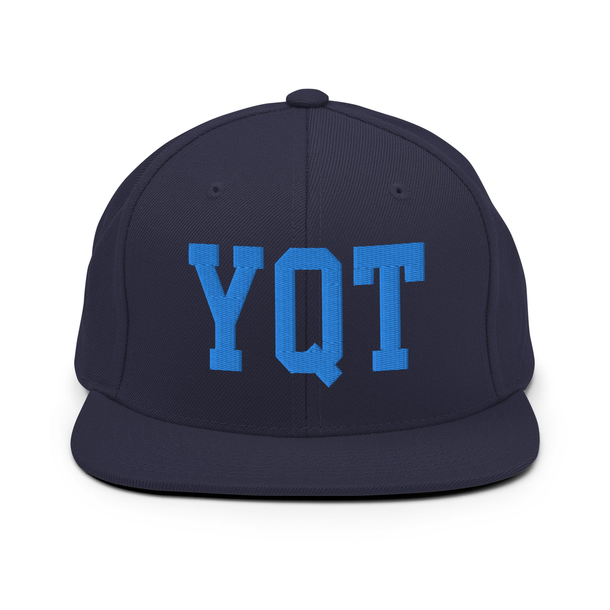 College-Style Classic Snapback Hat • Aqua Blue • YQT Thunder Bay • YHM Designs - Image 07
